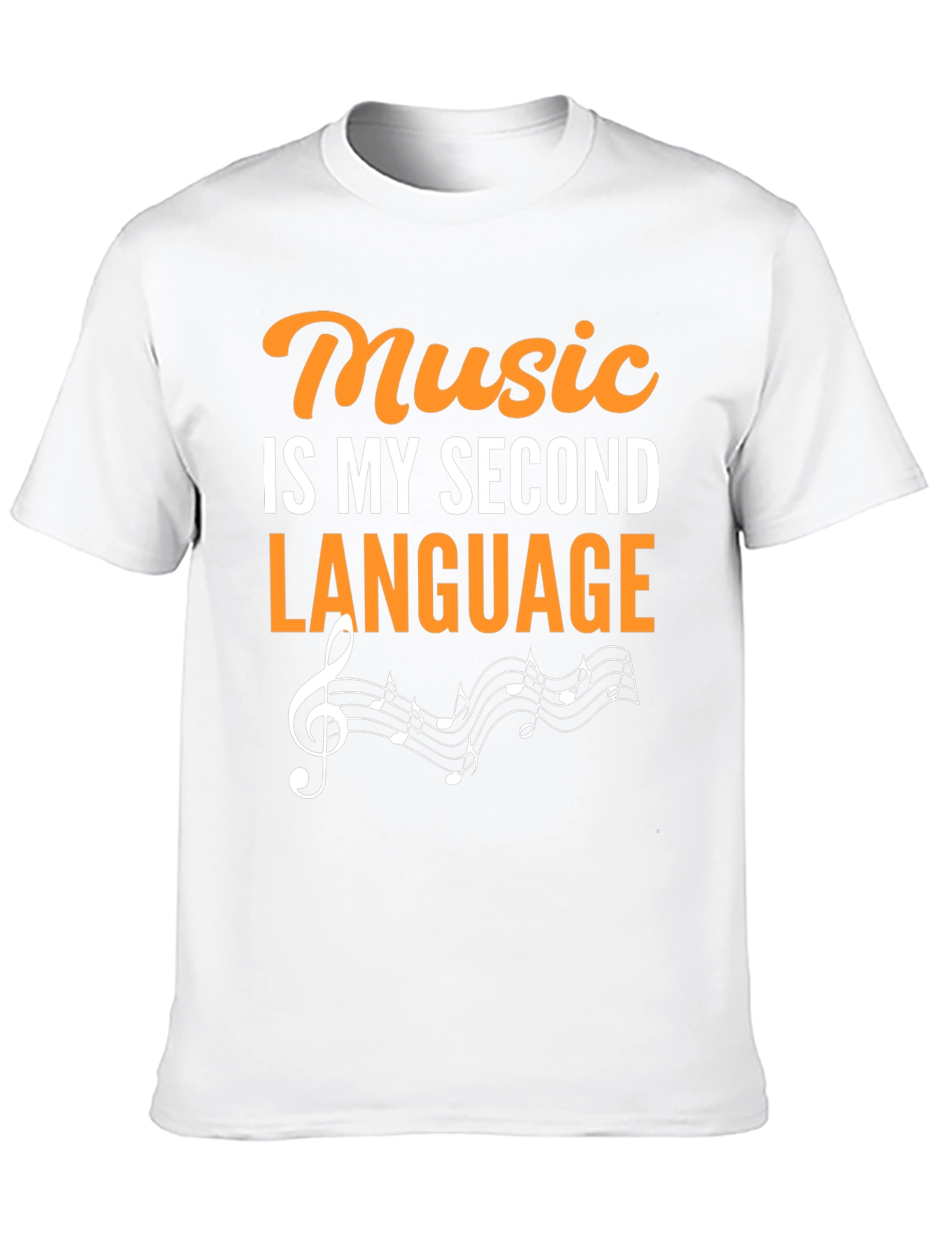Music Is My Second Language Graphic Tee