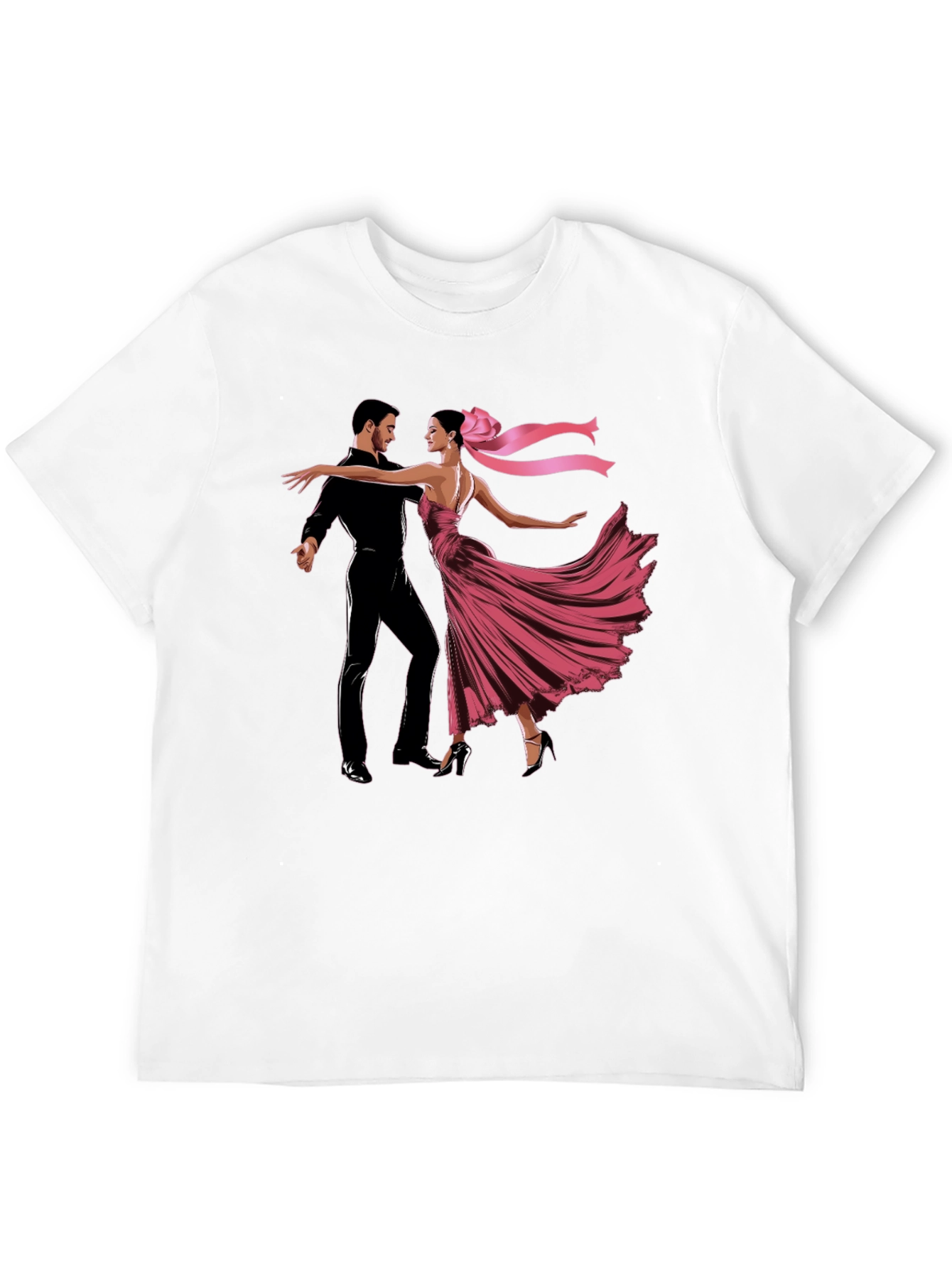 Dancing Couple Graphic T-Shirt - Elegant Style