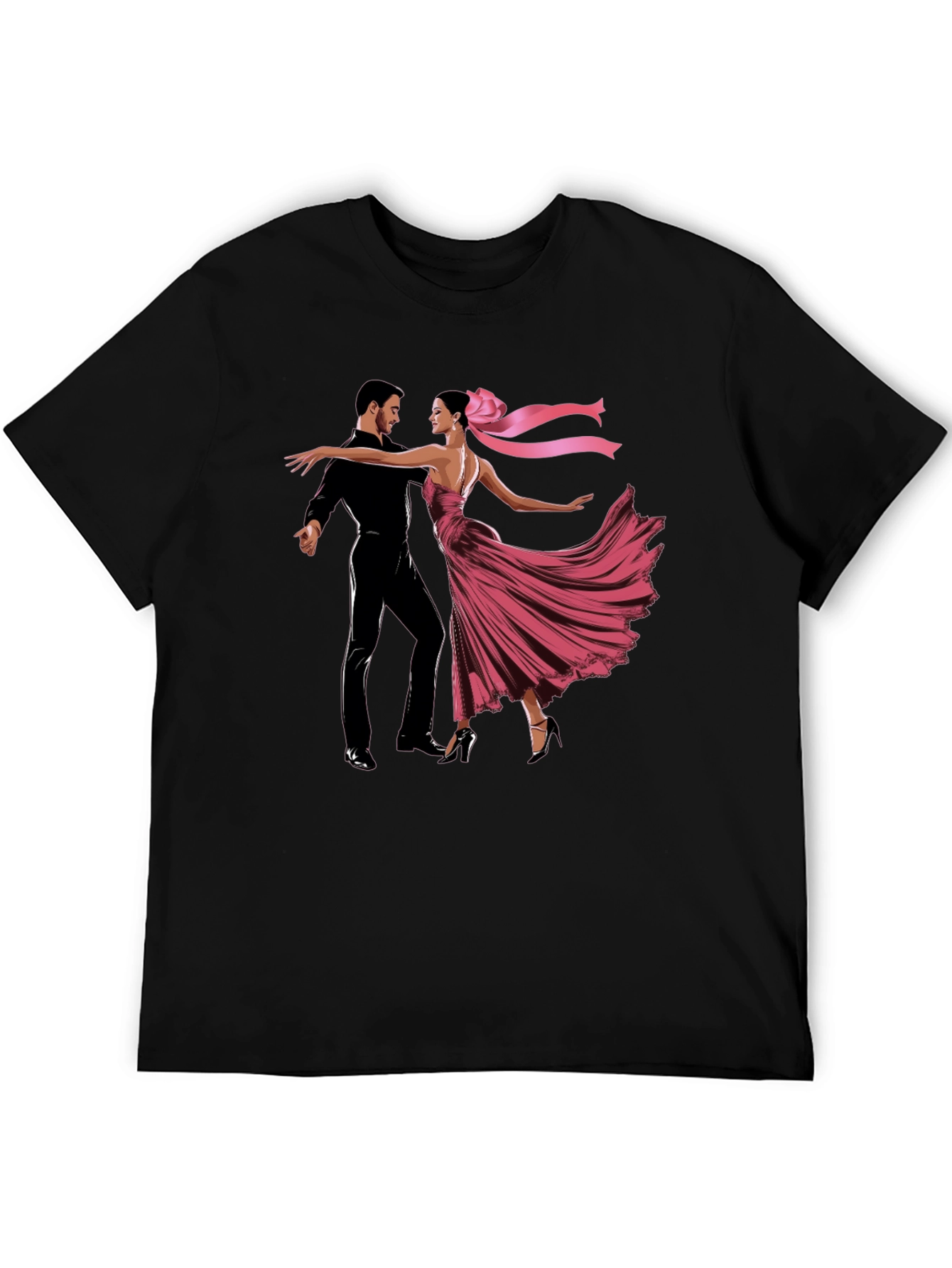 Dancing Couple Graphic T-Shirt - Elegant Style