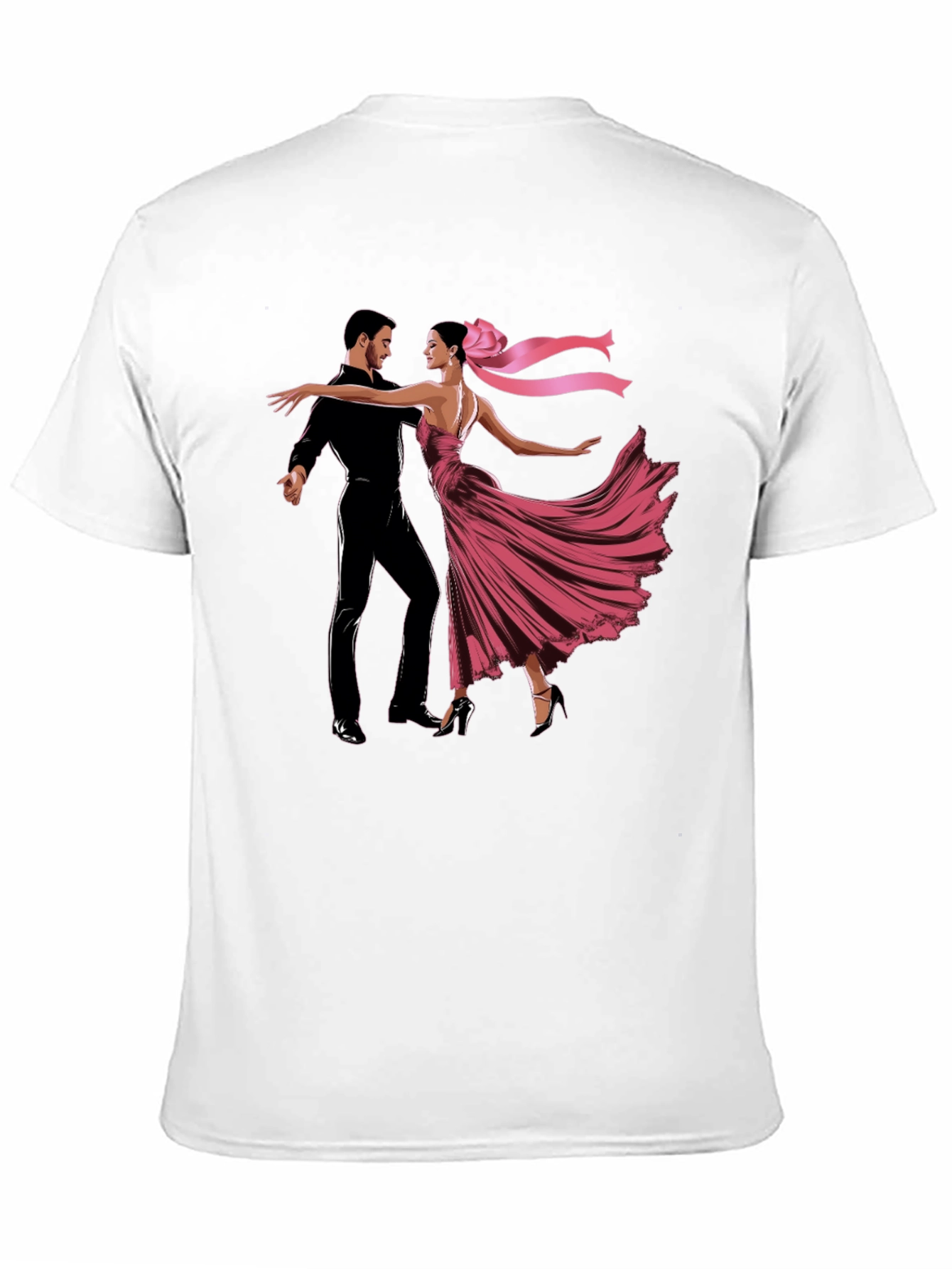 Dancing Couple Graphic T-Shirt - Elegant Style