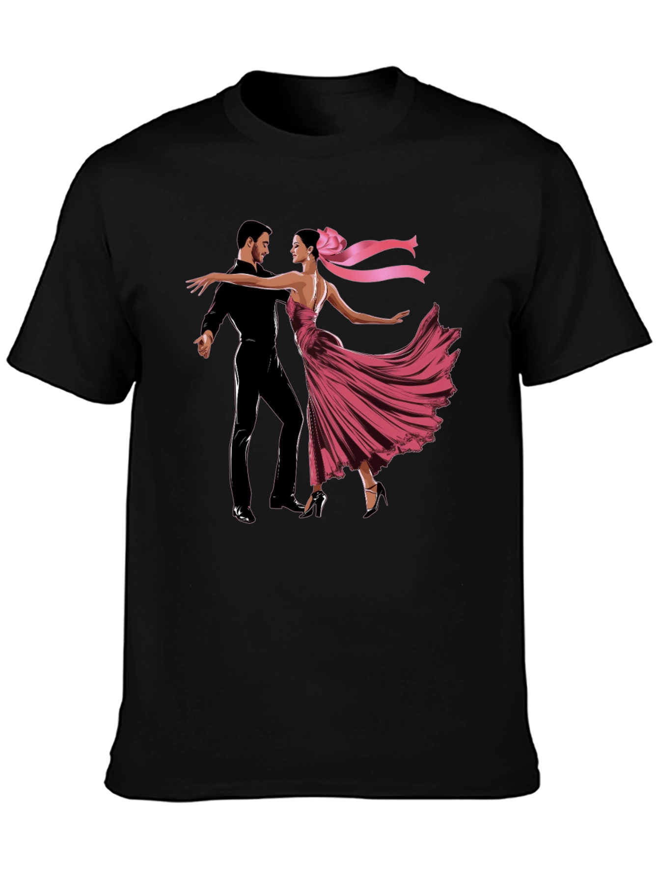 Dancing Couple Graphic T-Shirt - Elegant Style