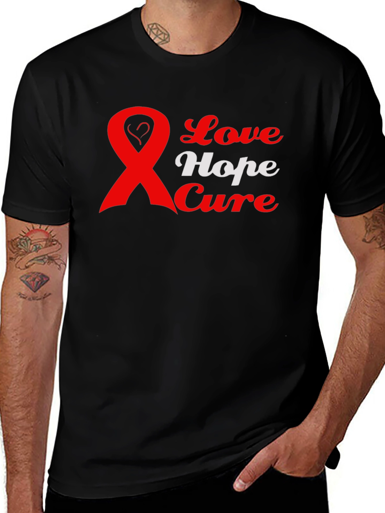 Love Hope Cure Awareness Graphic T-Shirt
