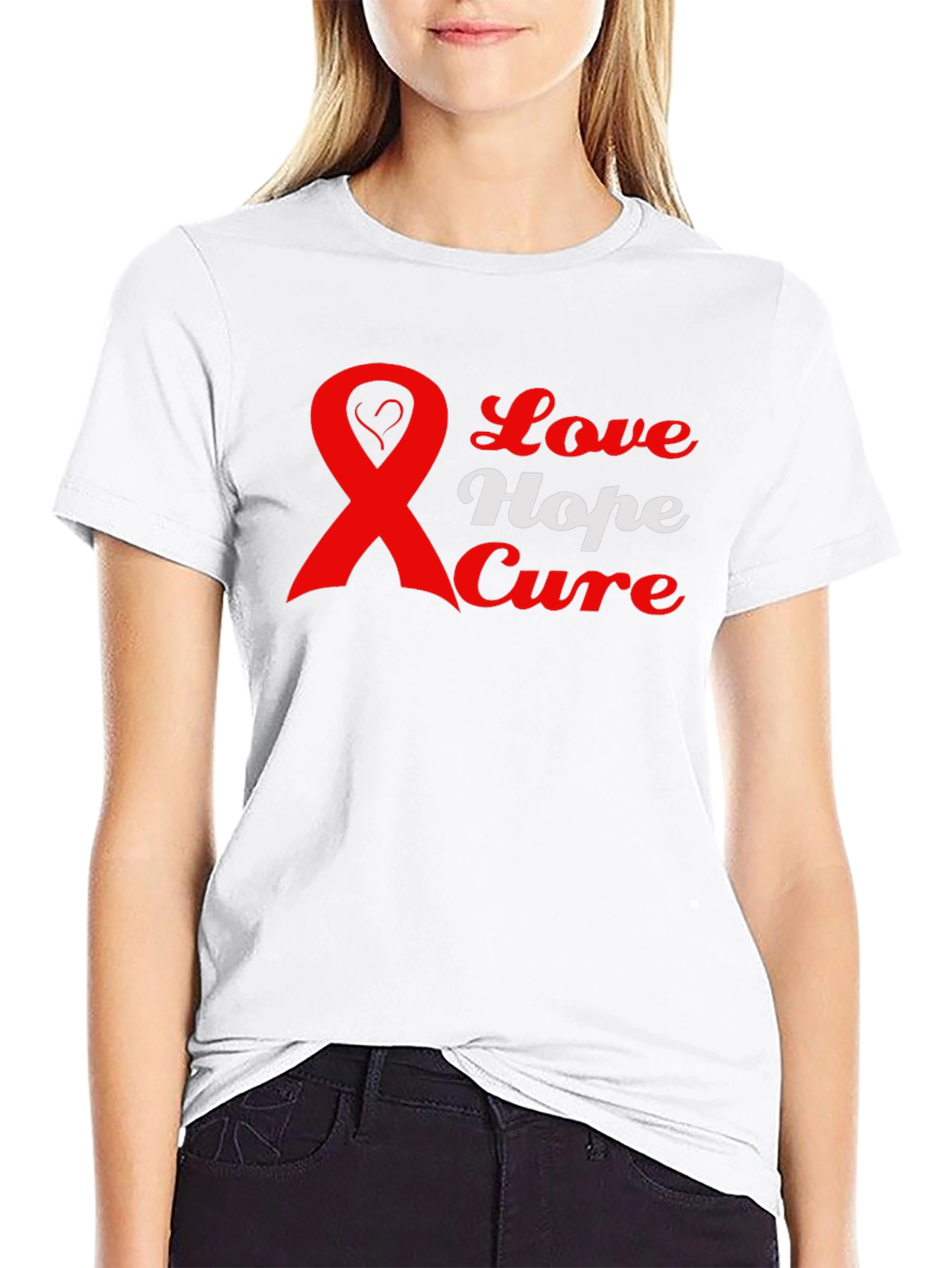 Love Hope Cure Awareness Graphic T-Shirt