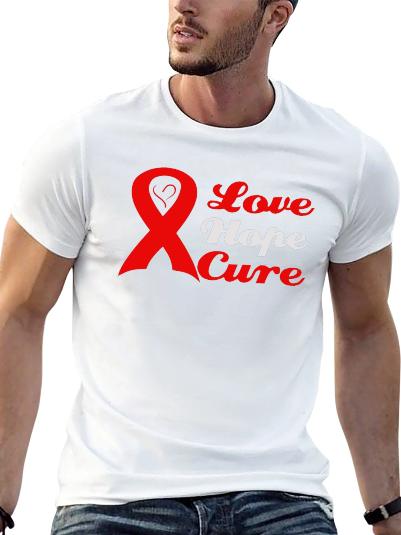 Love Hope Cure Awareness Graphic T-Shirt