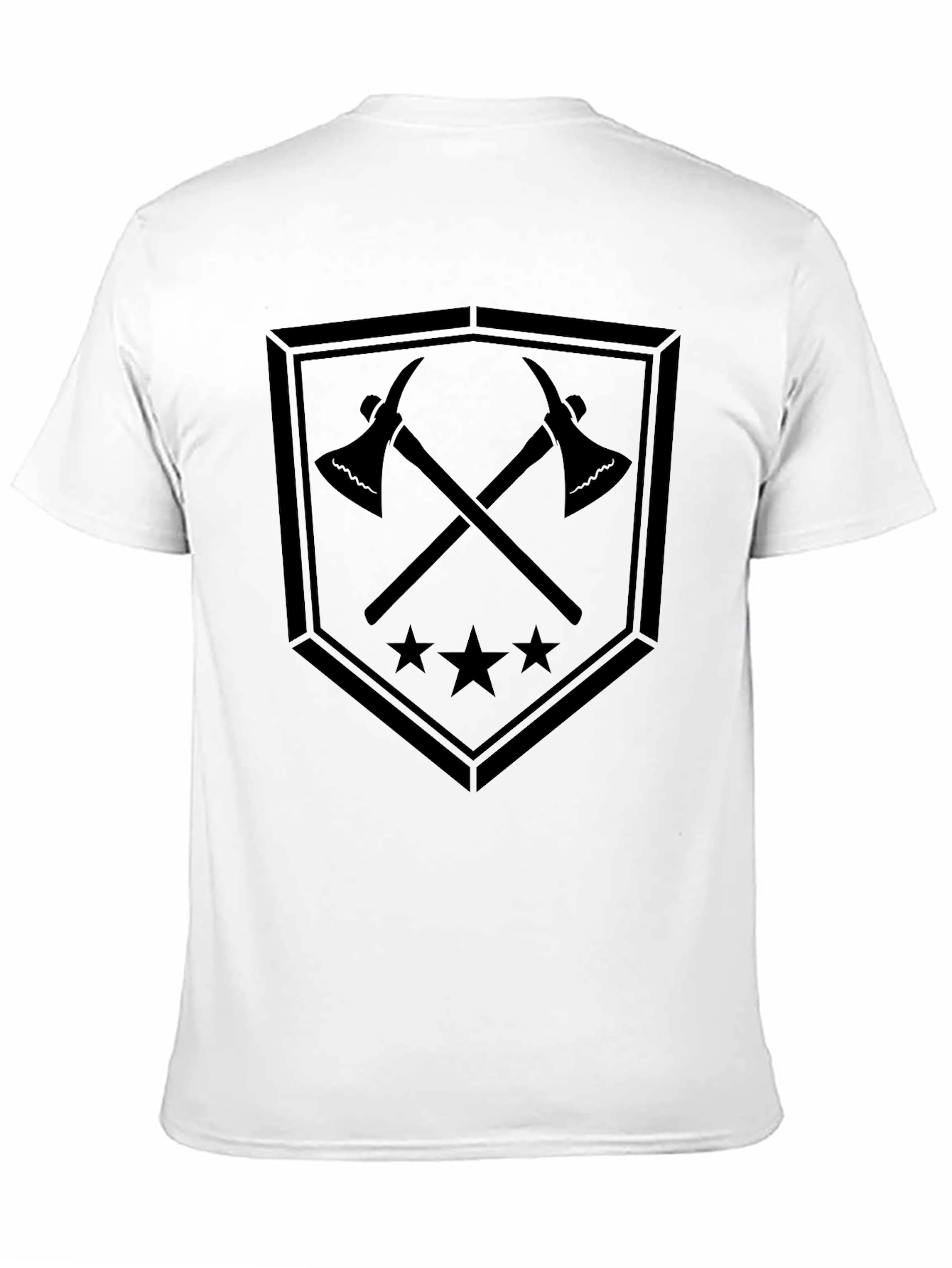 Axe & Stars Shield Graphic Tee - Black