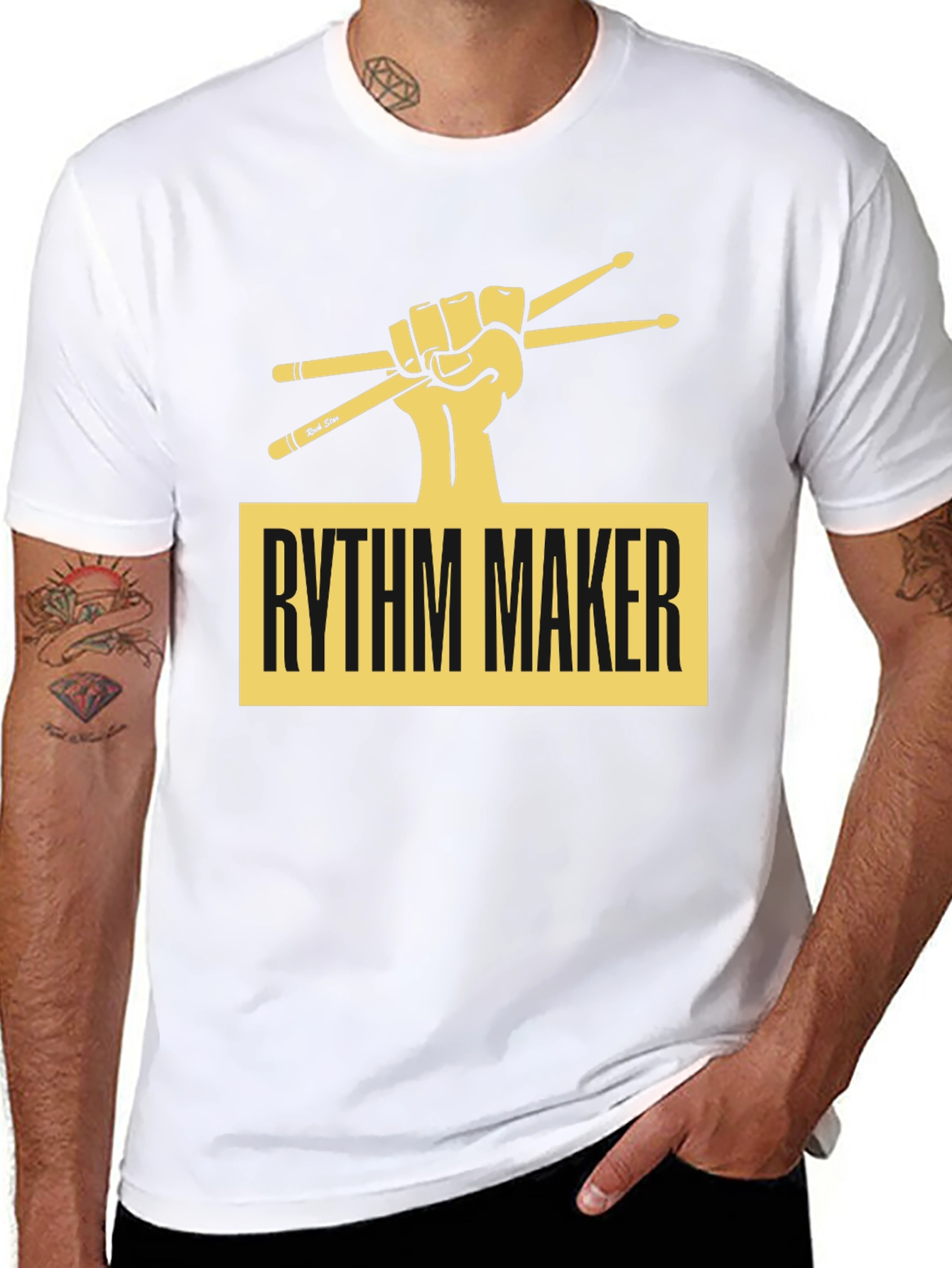 Rhythm Maker Drummer T-Shirt - Music Lover Tee
