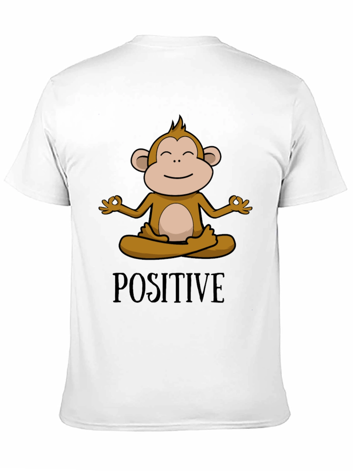 Positive Monkey Meditation Graphic Tee