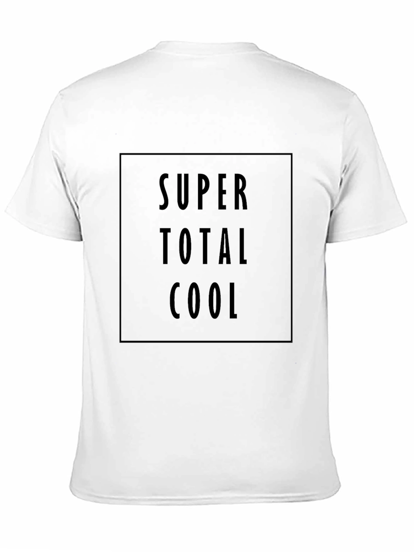 Super Total Cool Graphic Tee - Stylish Black T-Shirt