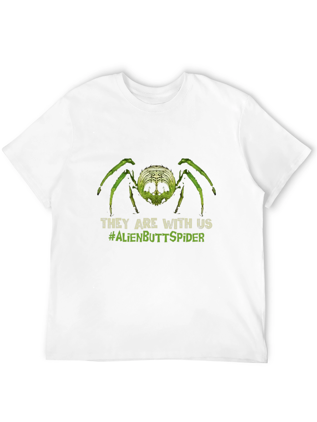 Alien Butt Spider Graphic Tee - Novelty T-Shirt