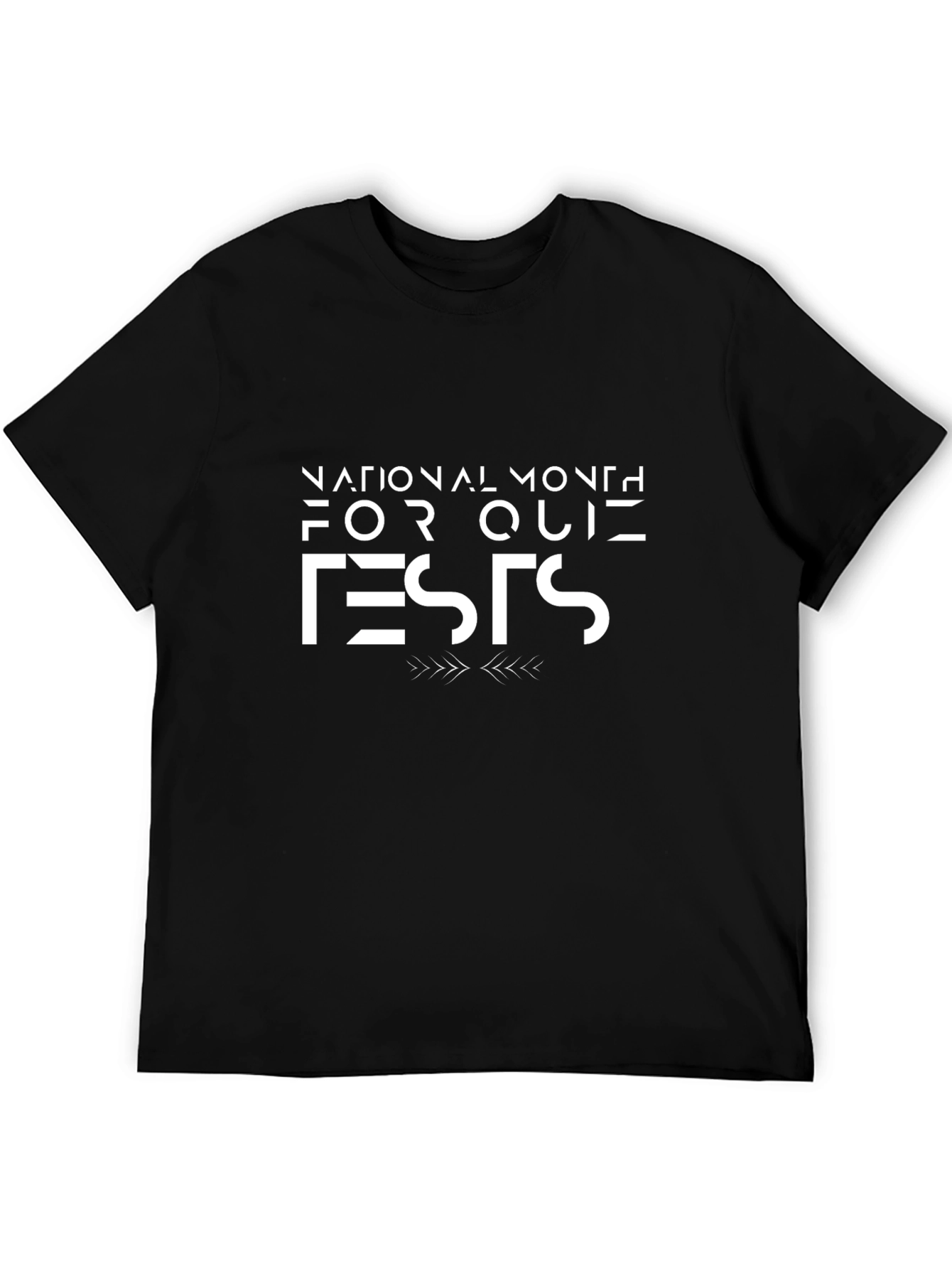 National Month for Quiz Tests Black T-Shirt
