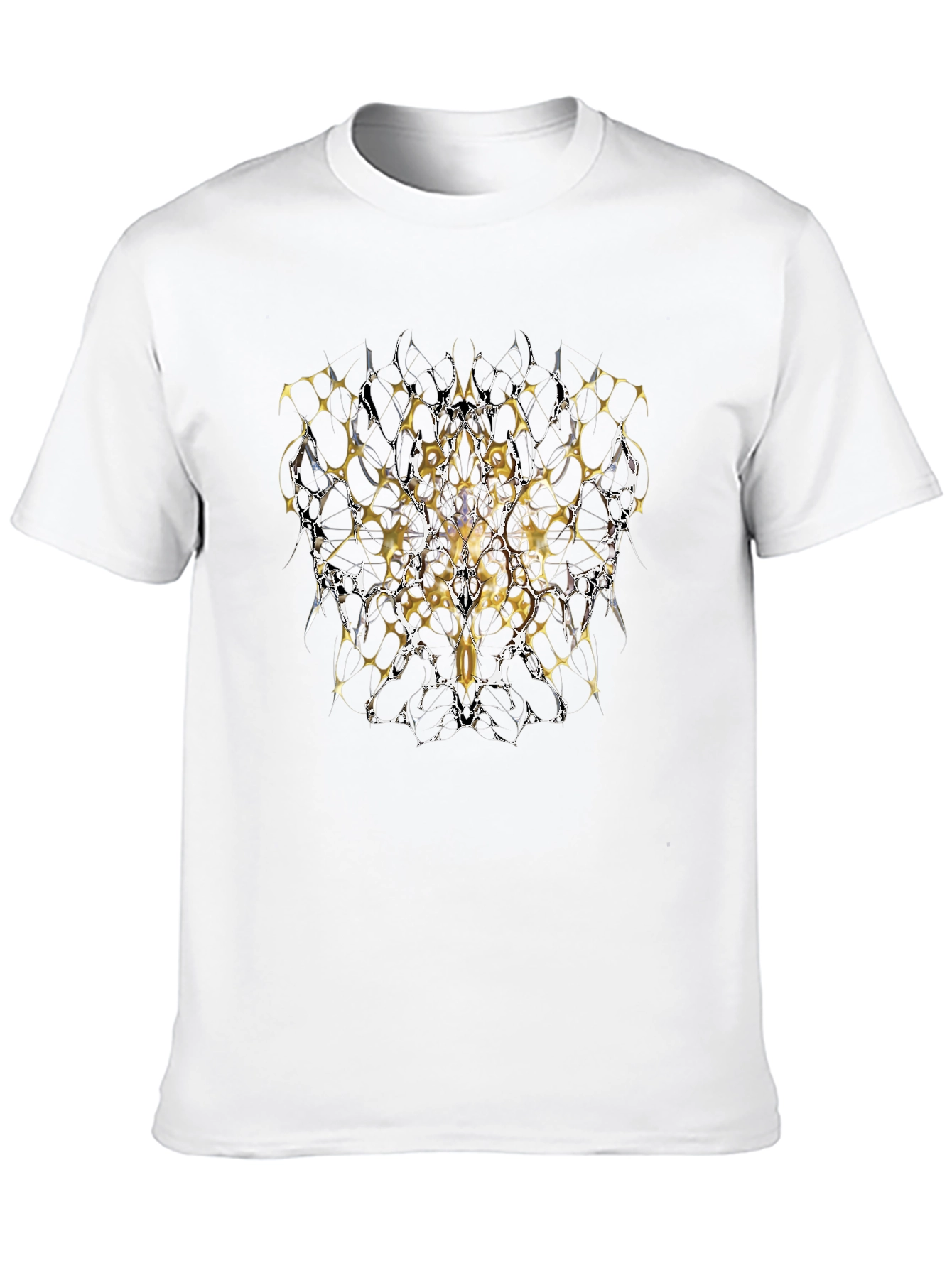 Abstract Graphic Print Black T-Shirt