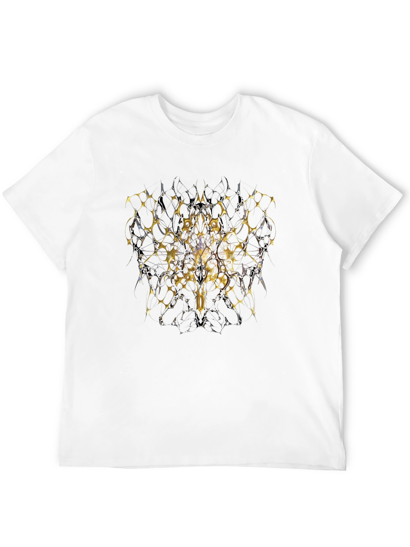Abstract Graphic Print Black T-Shirt