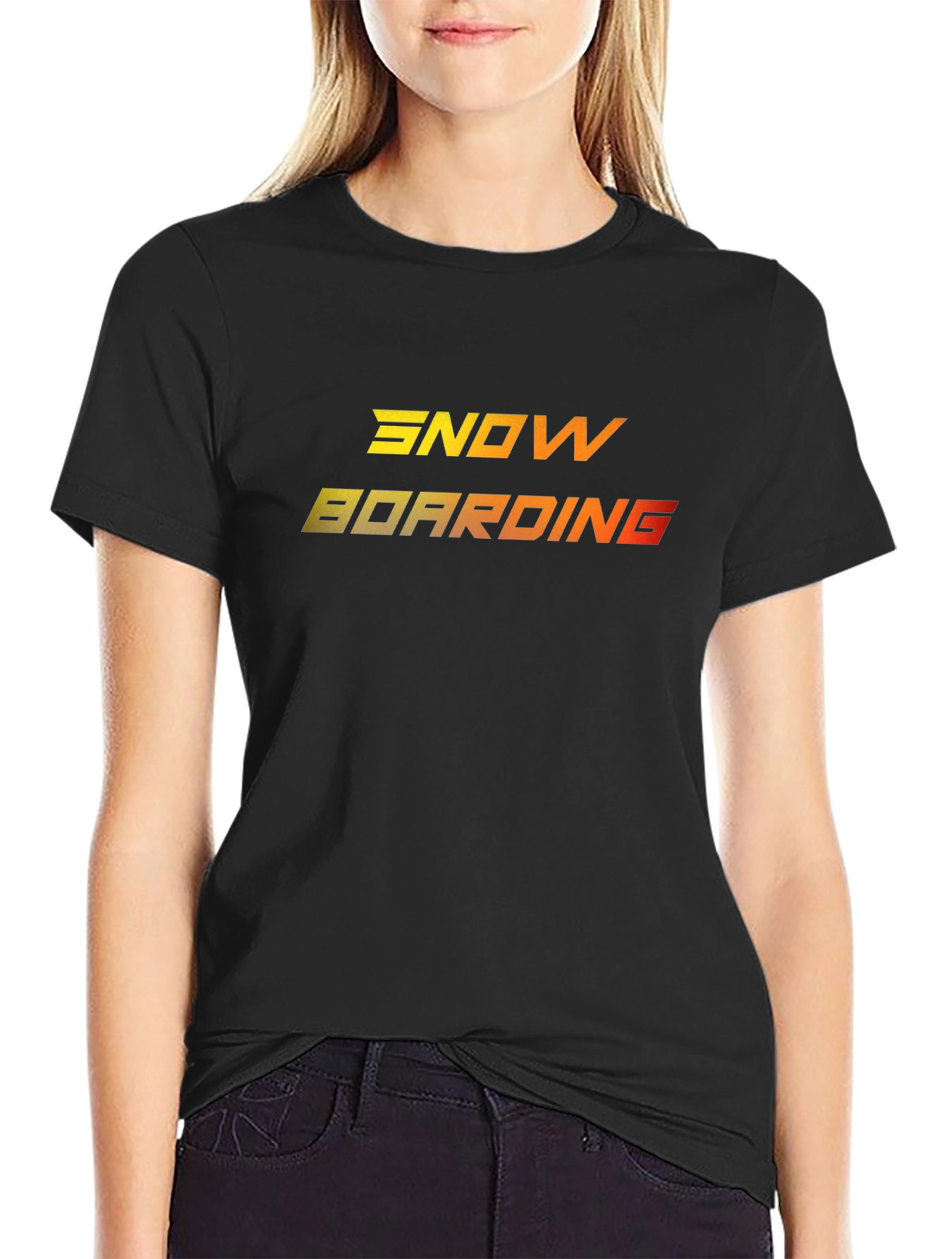 Snowboarding Graphic Tee - Black T-Shirt