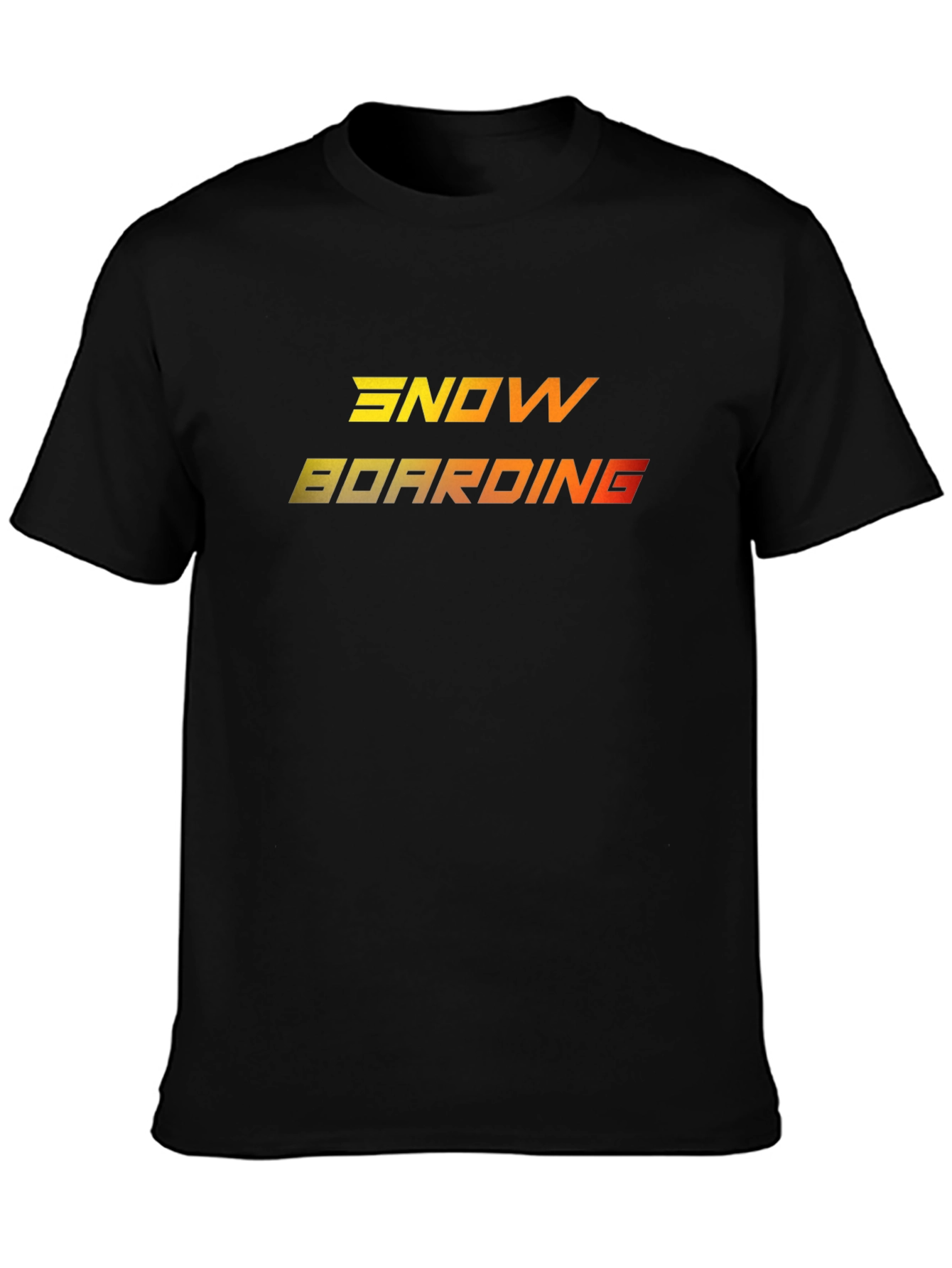 Snowboarding Graphic Tee - Black T-Shirt