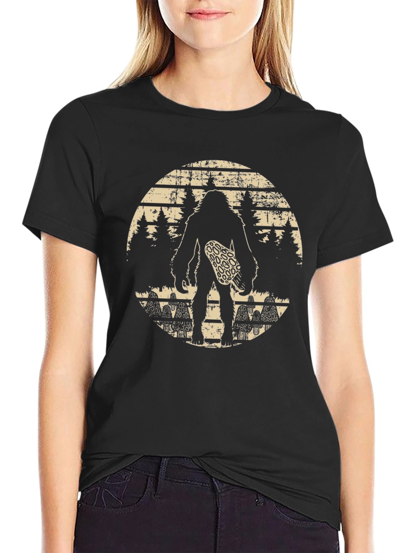 Bigfoot Skateboarder Graphic Tee