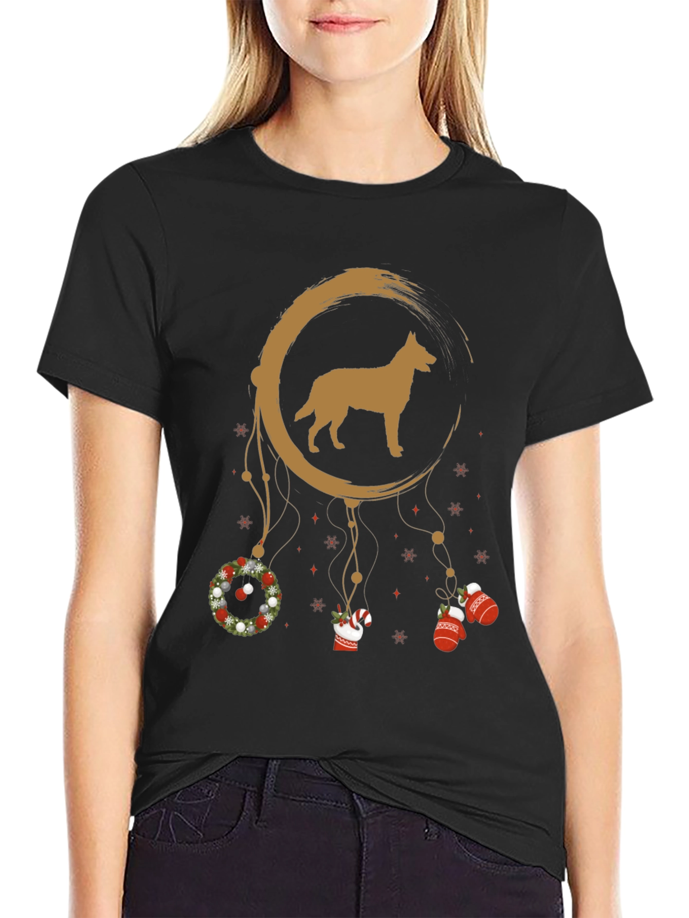 Festive Dog Dreamcatcher Tee