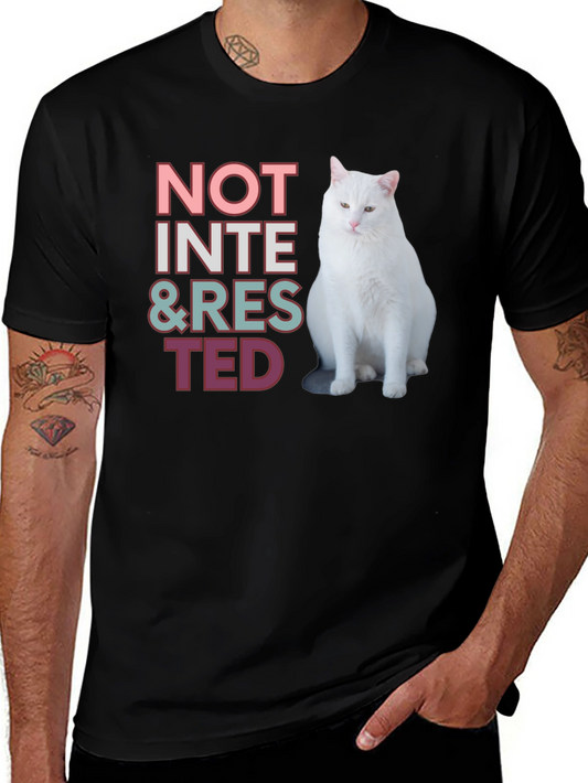 Not Interested Cat T-Shirt - Funny & Relaxed Style
