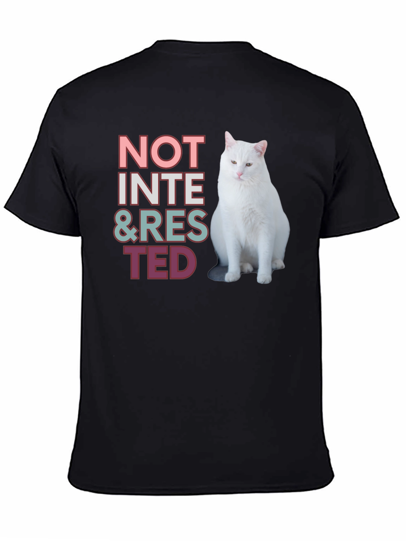 Not Interested Cat T-Shirt - Funny & Relaxed Style