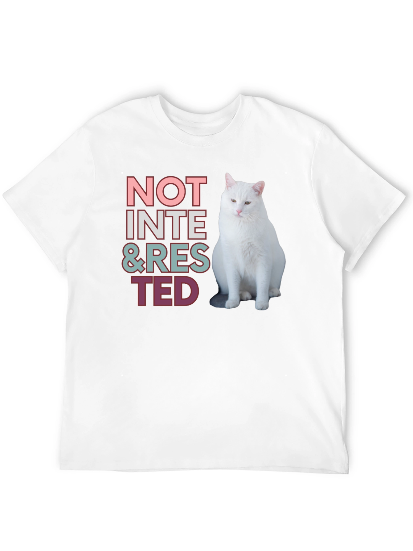 Not Interested Cat T-Shirt - Funny & Relaxed Style