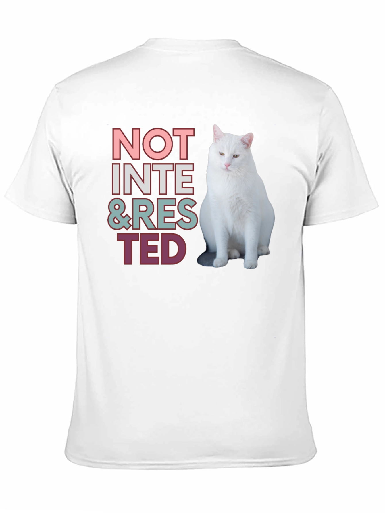 Not Interested Cat T-Shirt - Funny & Relaxed Style