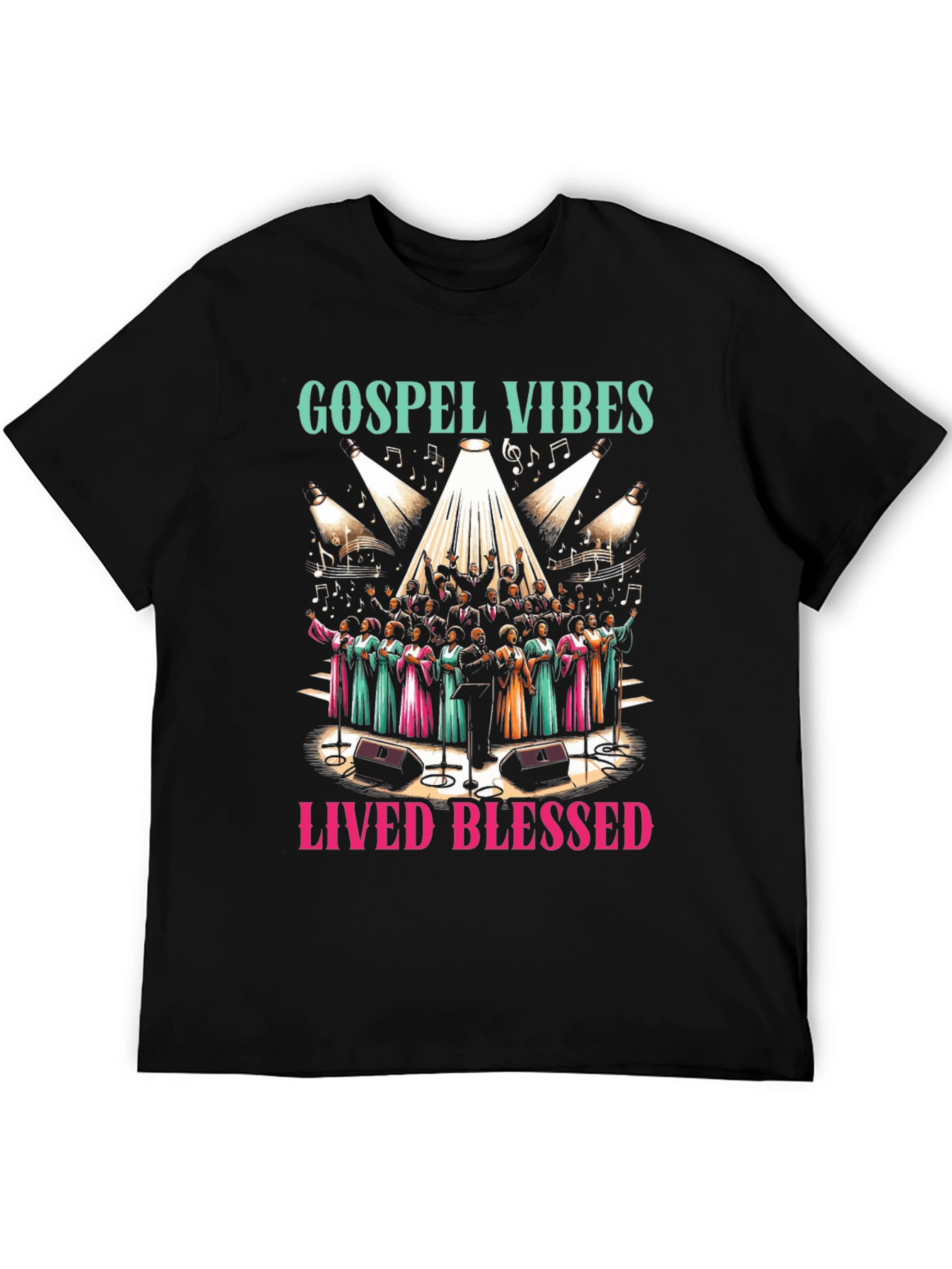 Gospel Vibes Graphic Tee - Lived Blessed Shirt