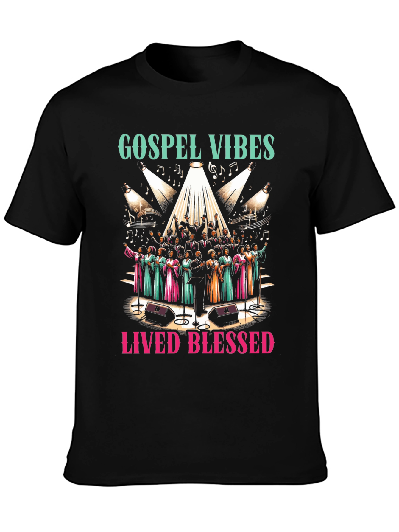 Gospel Vibes Graphic Tee - Lived Blessed Shirt