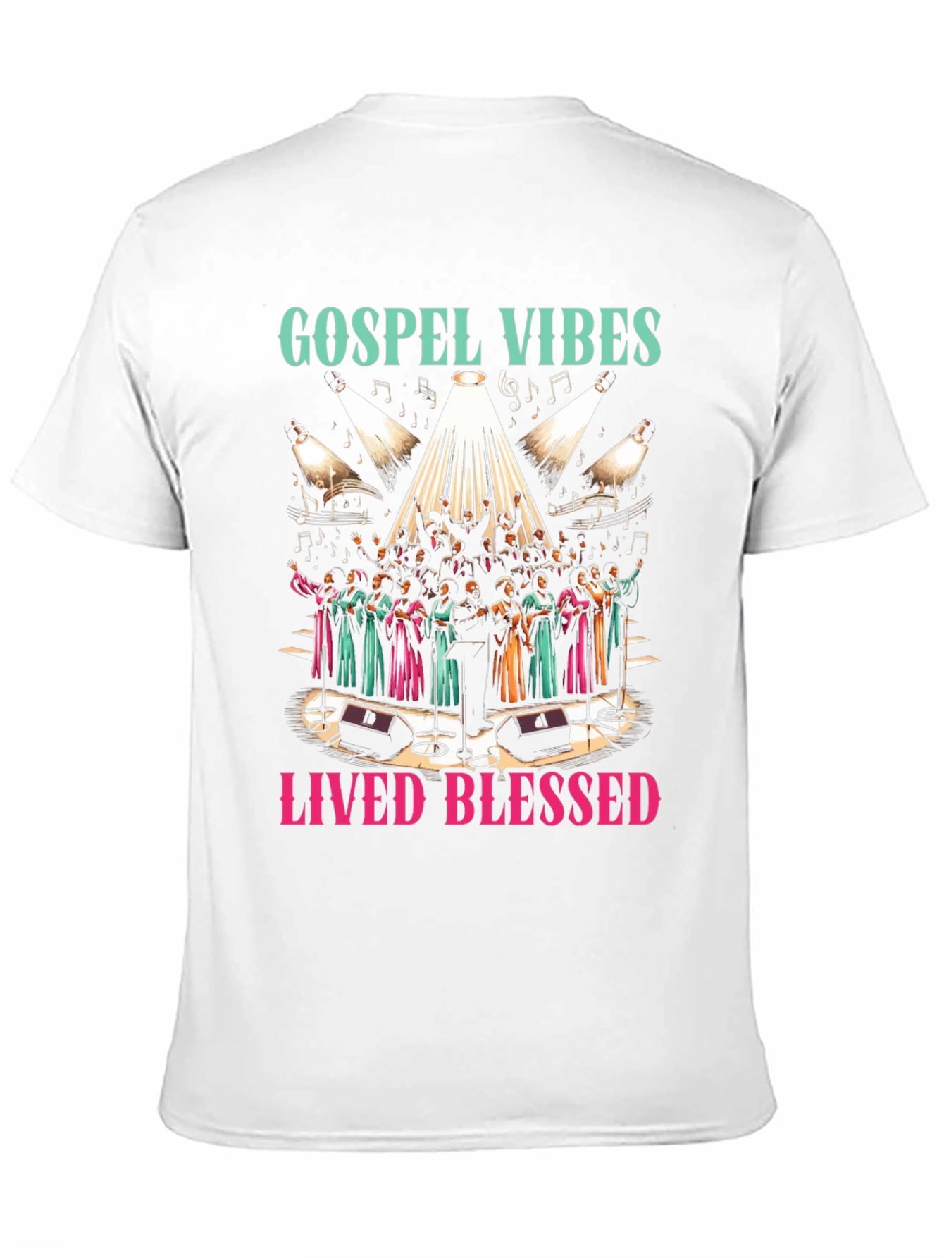Gospel Vibes Graphic Tee - Lived Blessed Shirt