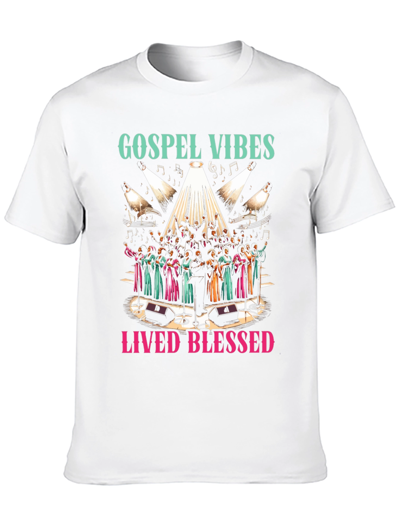 Gospel Vibes Graphic Tee - Lived Blessed Shirt