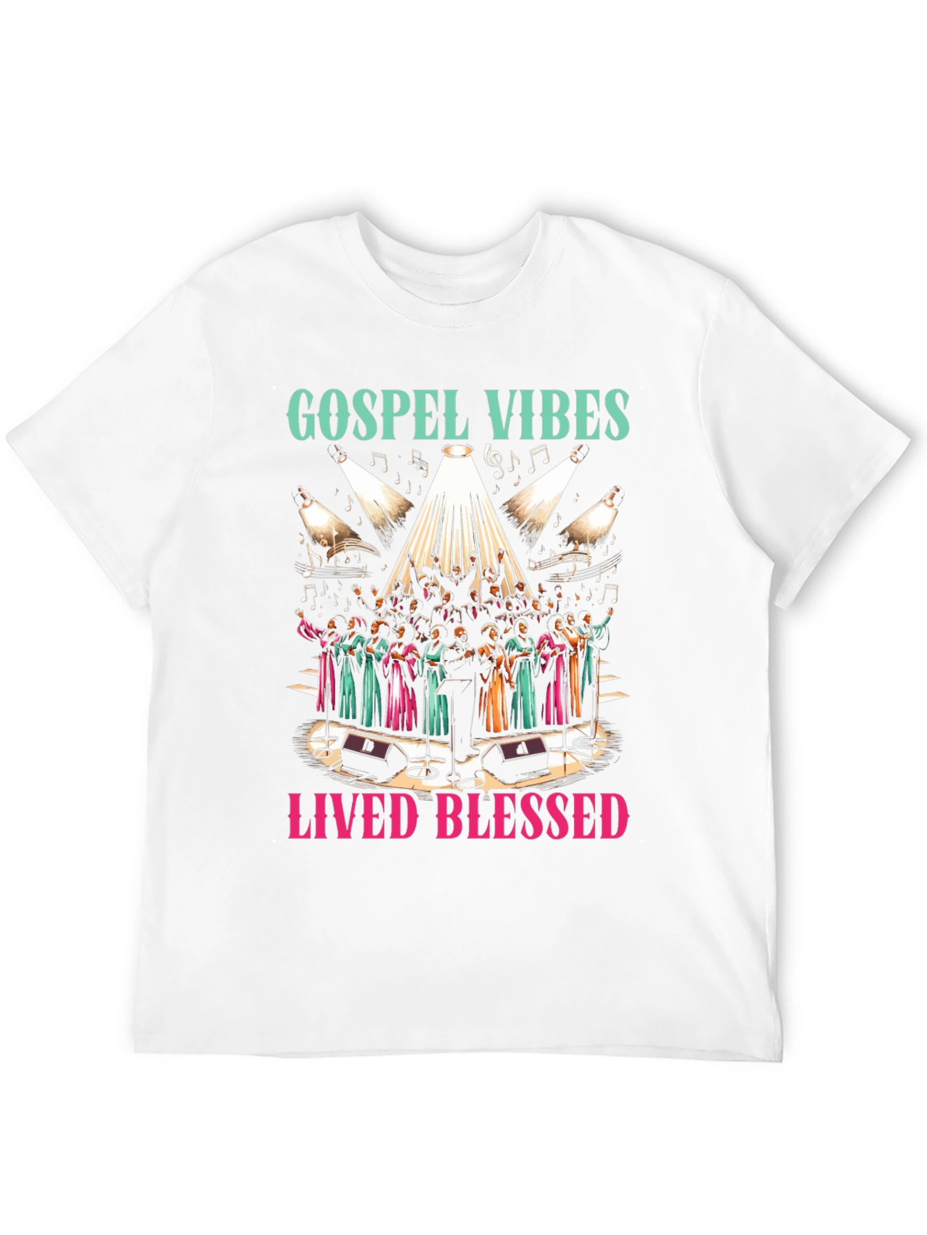 Gospel Vibes Graphic Tee - Lived Blessed Shirt