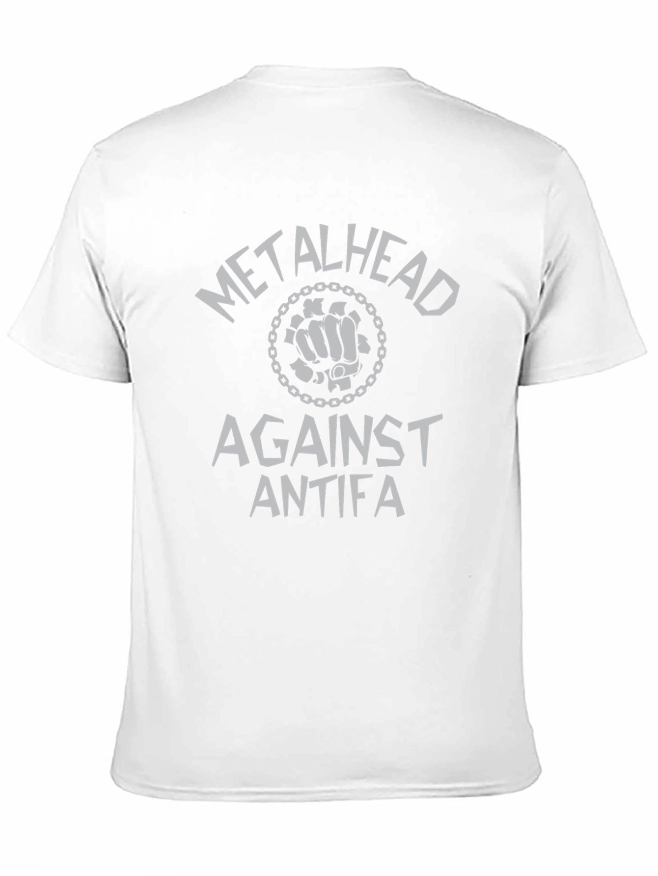 Metalhead Against Antifa Graphic Tee