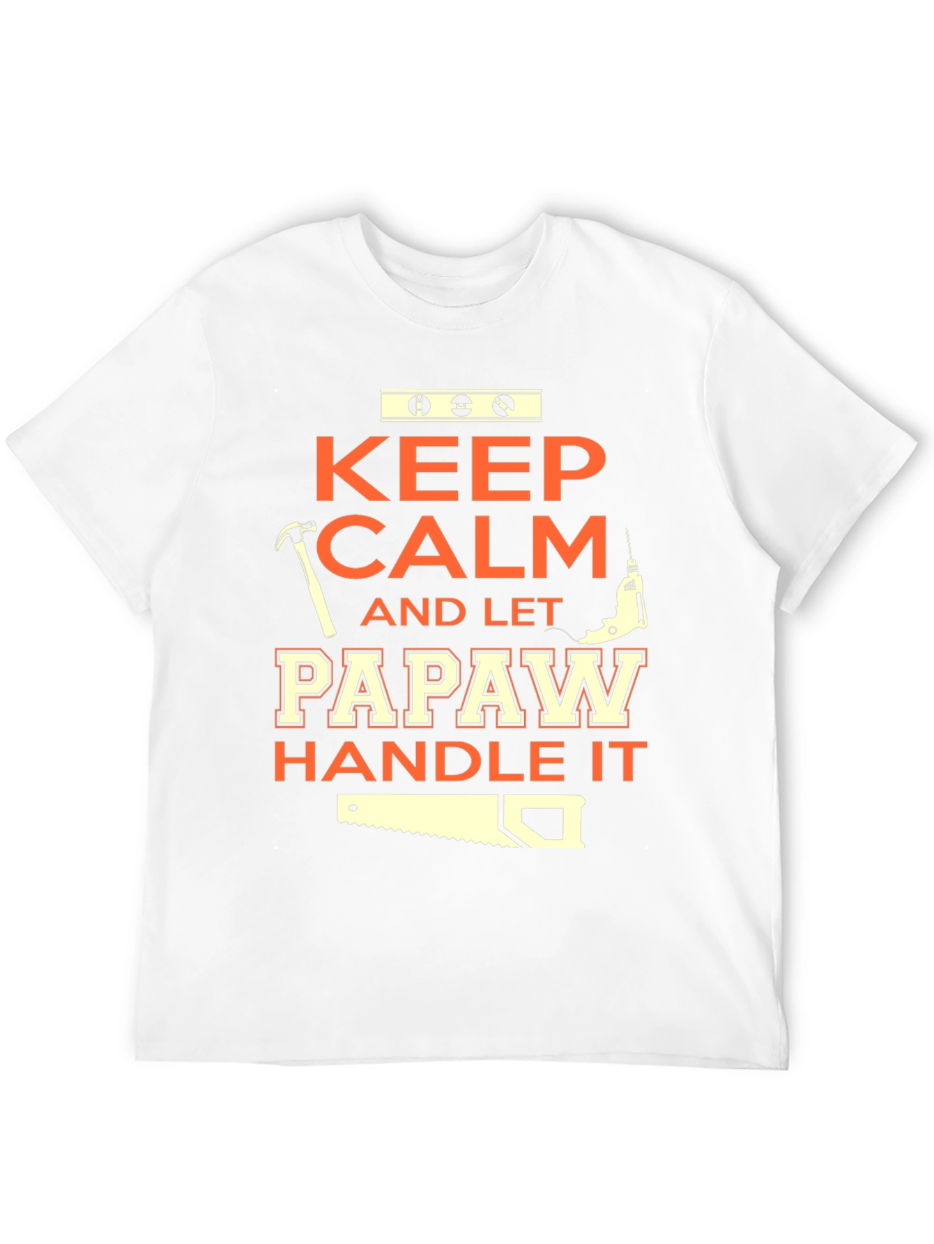 Keep Calm Papaw Handle It Black T-Shirt