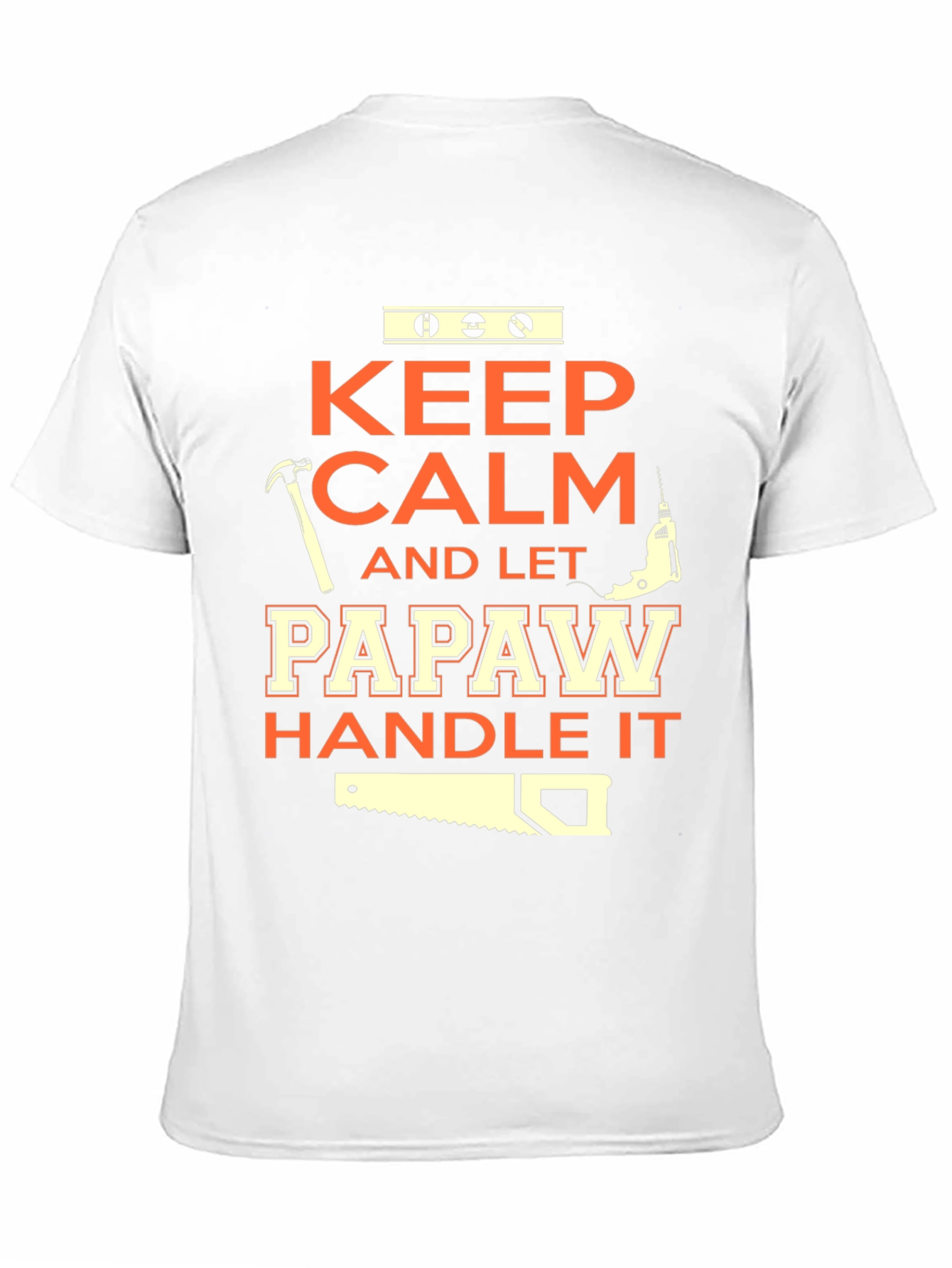 Keep Calm Papaw Handle It Black T-Shirt