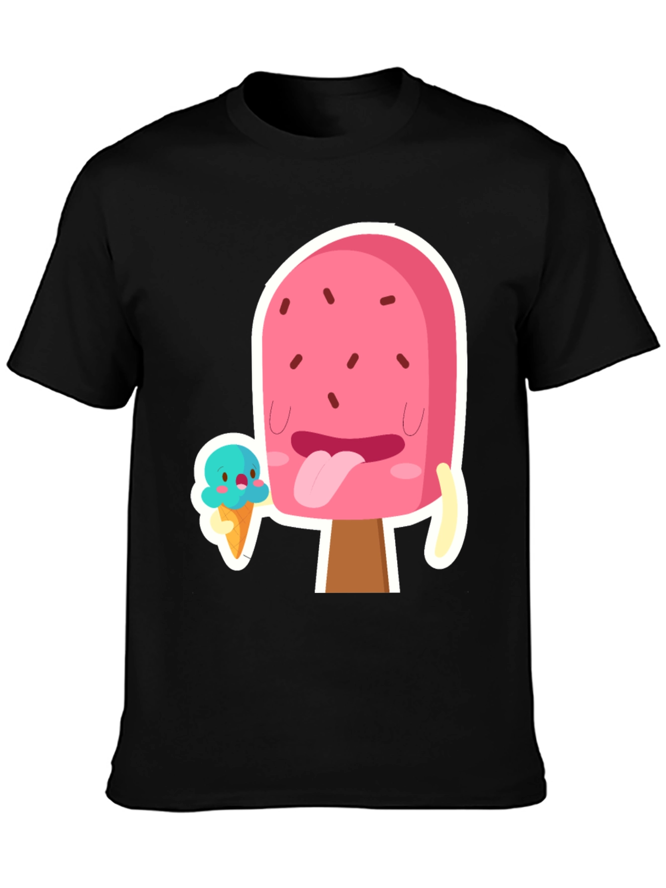 Cartoon Popsicle Graphic T-Shirt