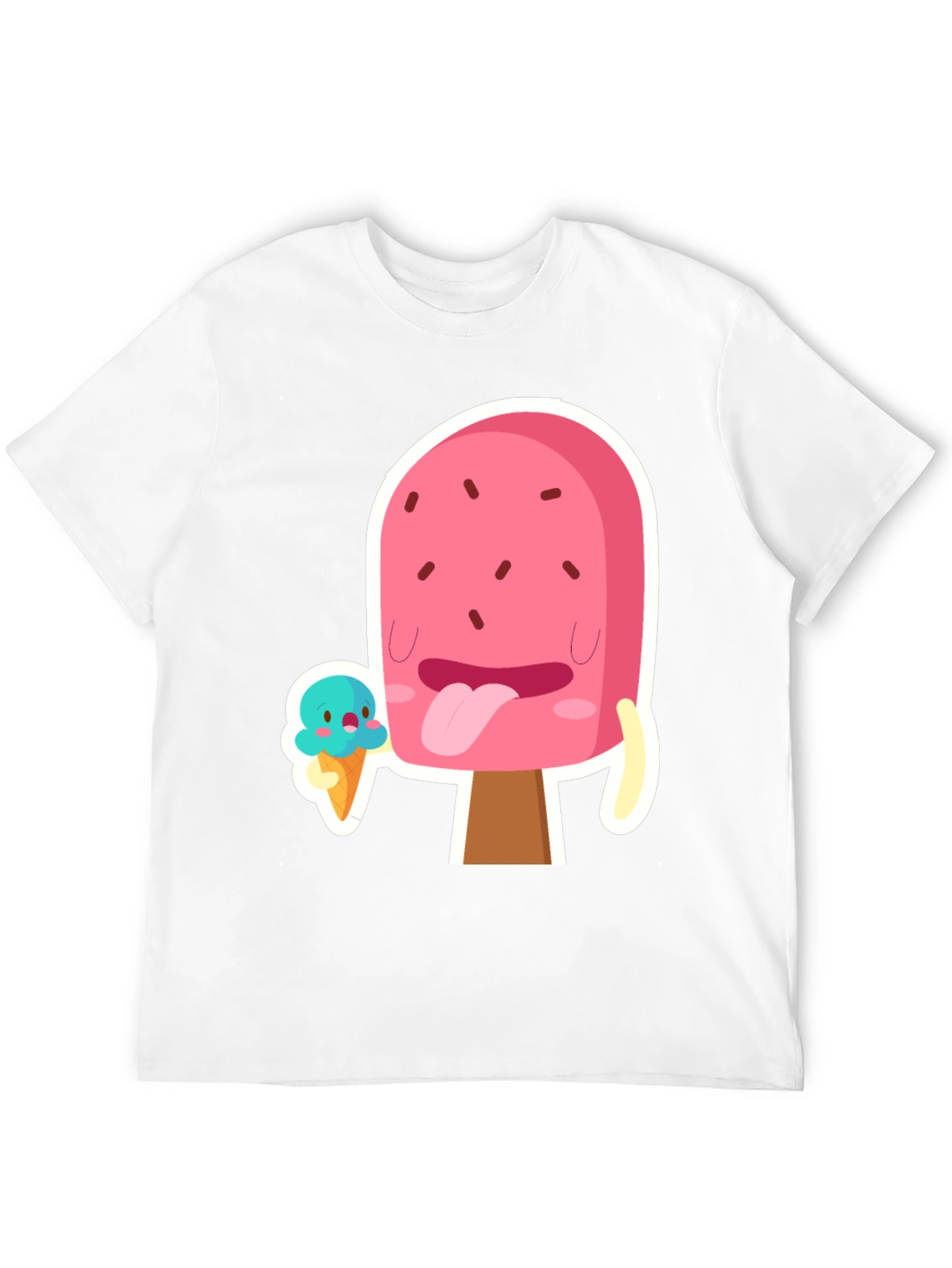 Cartoon Popsicle Graphic T-Shirt