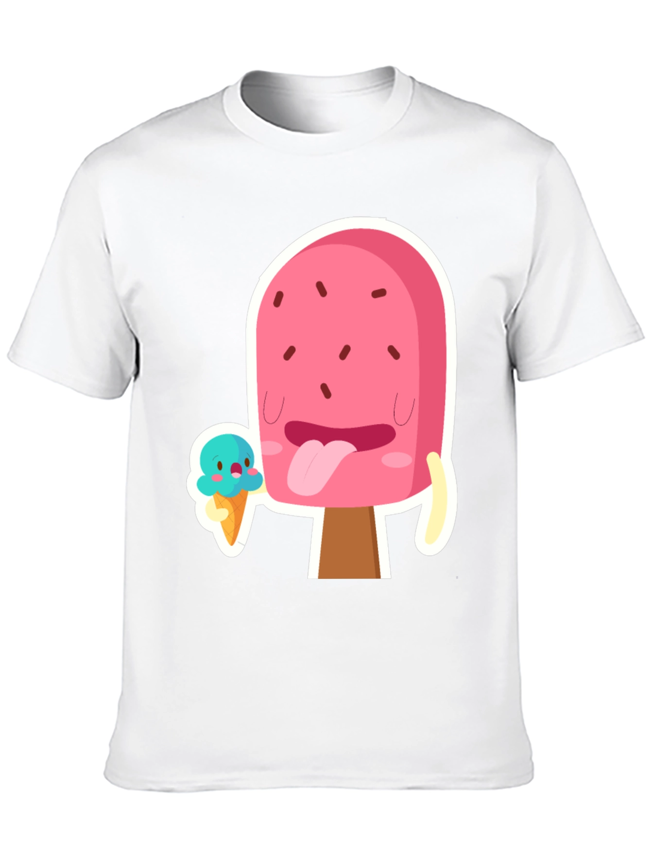 Cartoon Popsicle Graphic T-Shirt