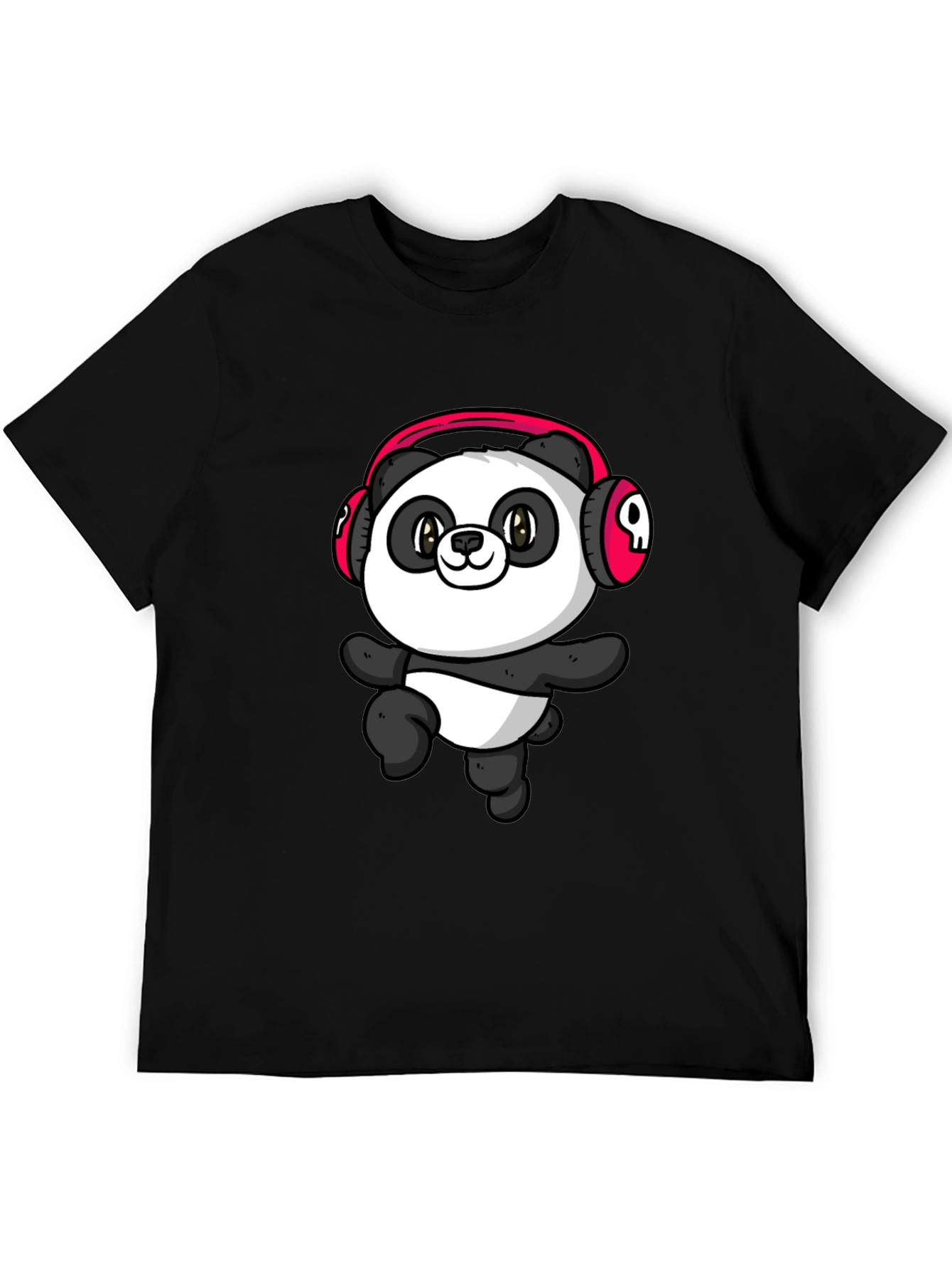 Cool Panda Headphone Graphic T-Shirt