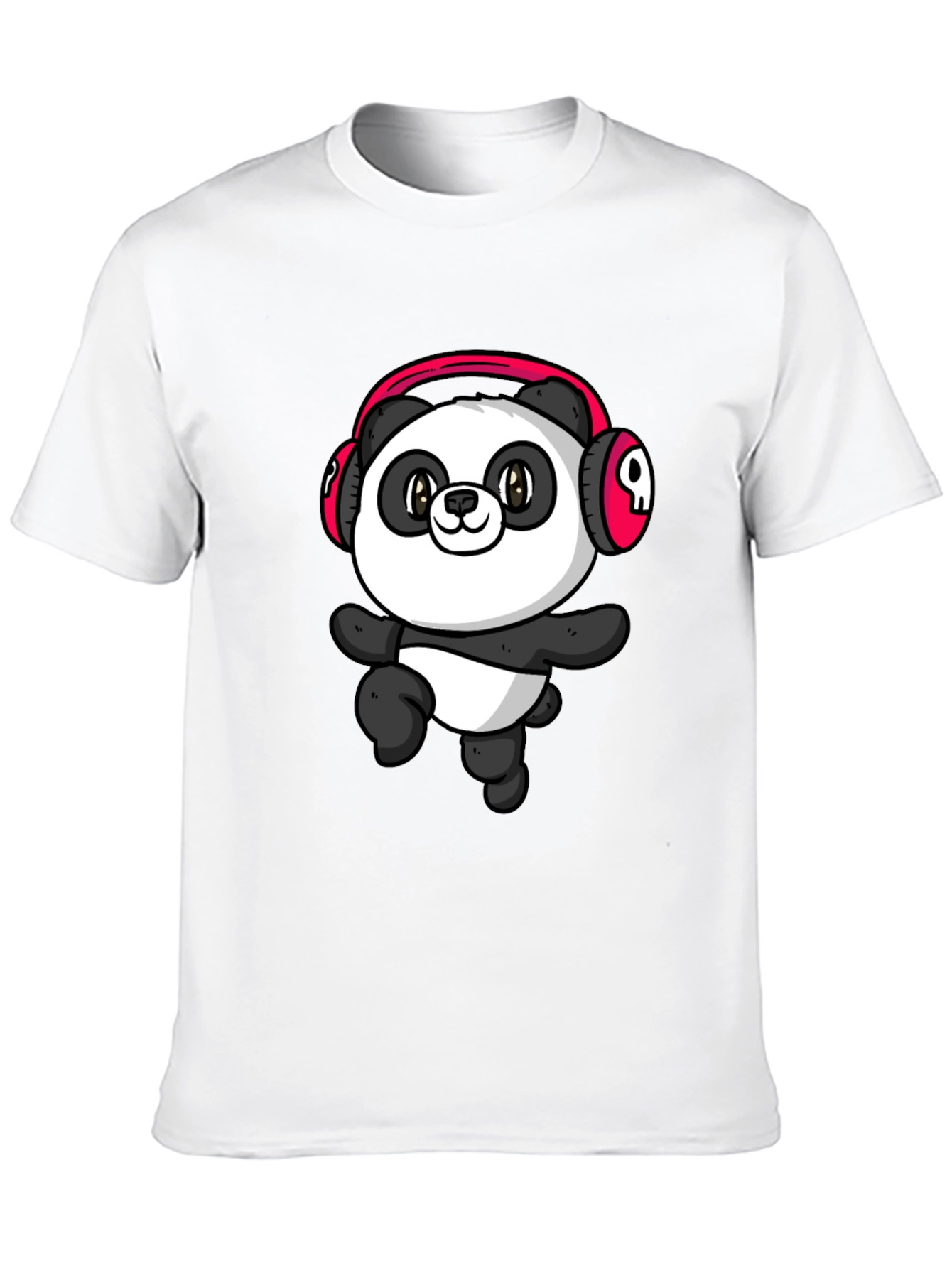 Cool Panda Headphone Graphic T-Shirt