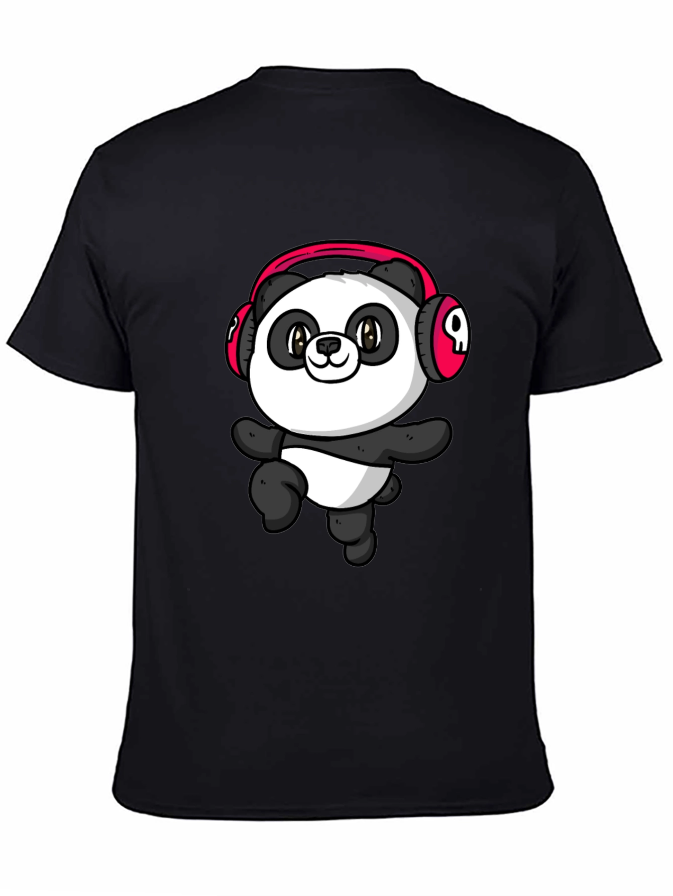 Cool Panda Headphone Graphic T-Shirt