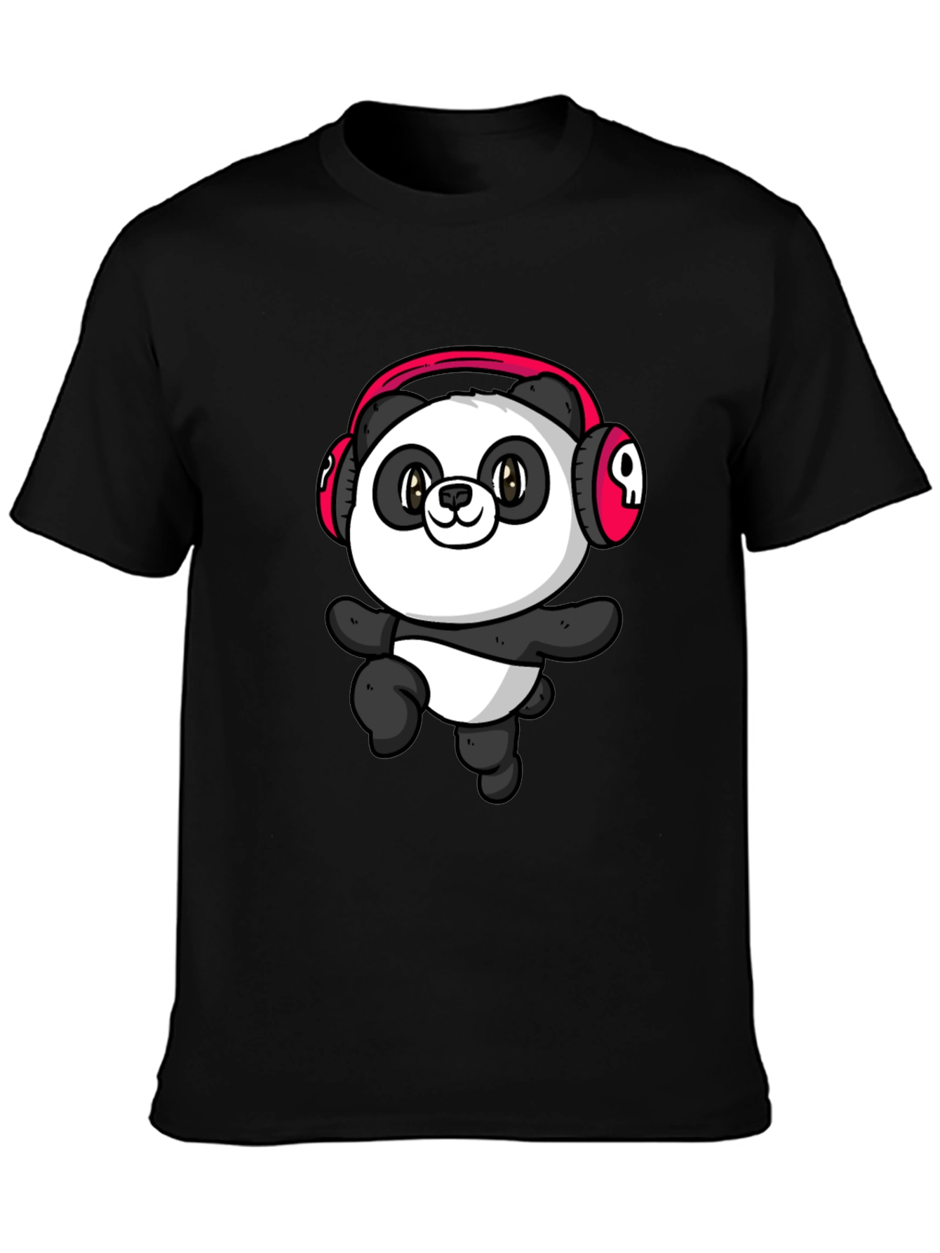Cool Panda Headphone Graphic T-Shirt