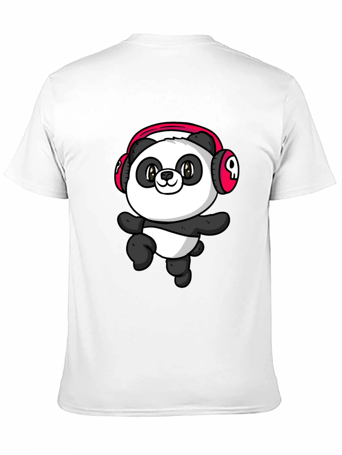 Cool Panda Headphone Graphic T-Shirt