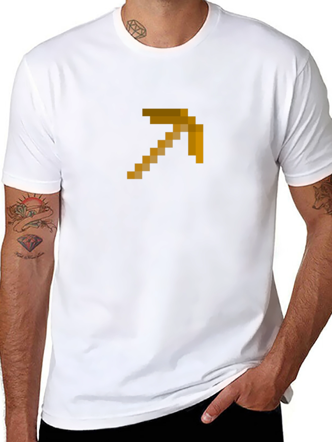 Pixel Pickaxe T-Shirt - Gaming Tee