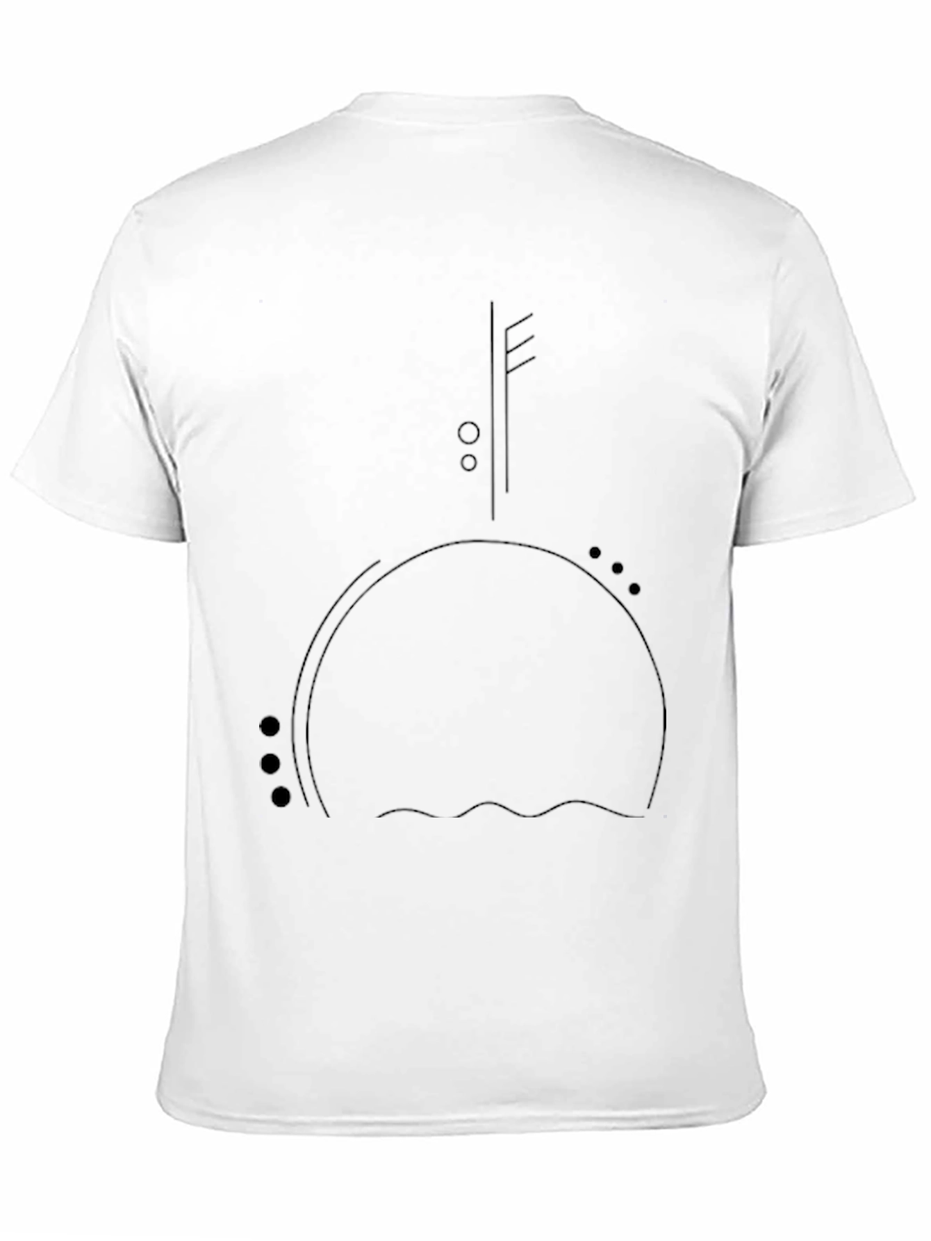 Modern Minimalist Black Graphic Tee
