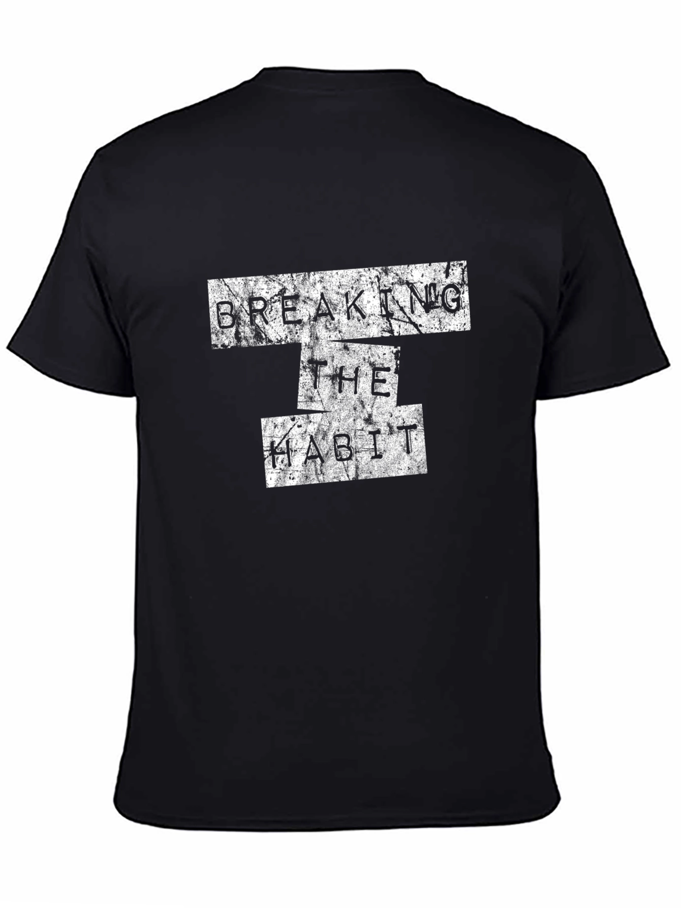 Breaking the Habit Graphic Print Black T-Shirt