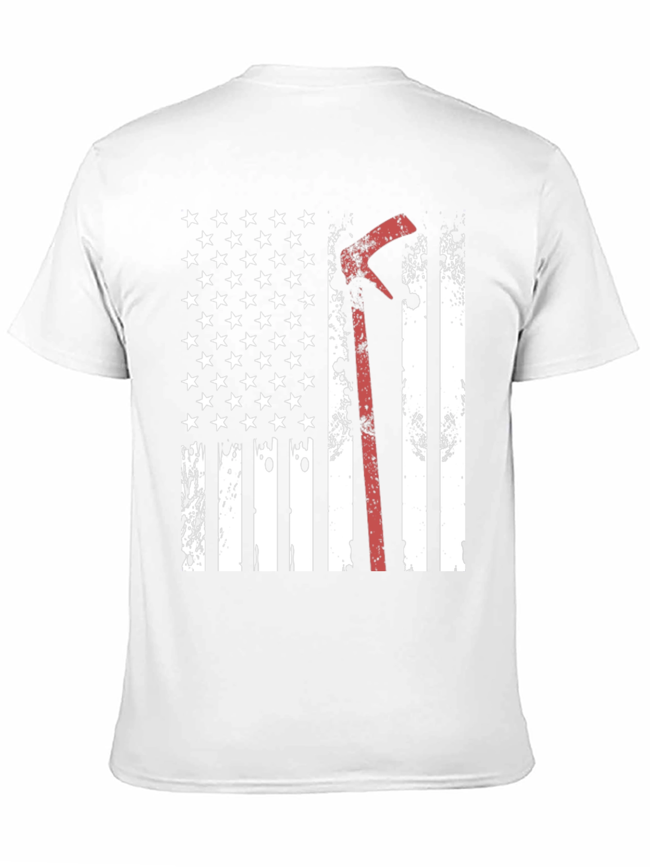 Firefighter Axe American Flag T-Shirt