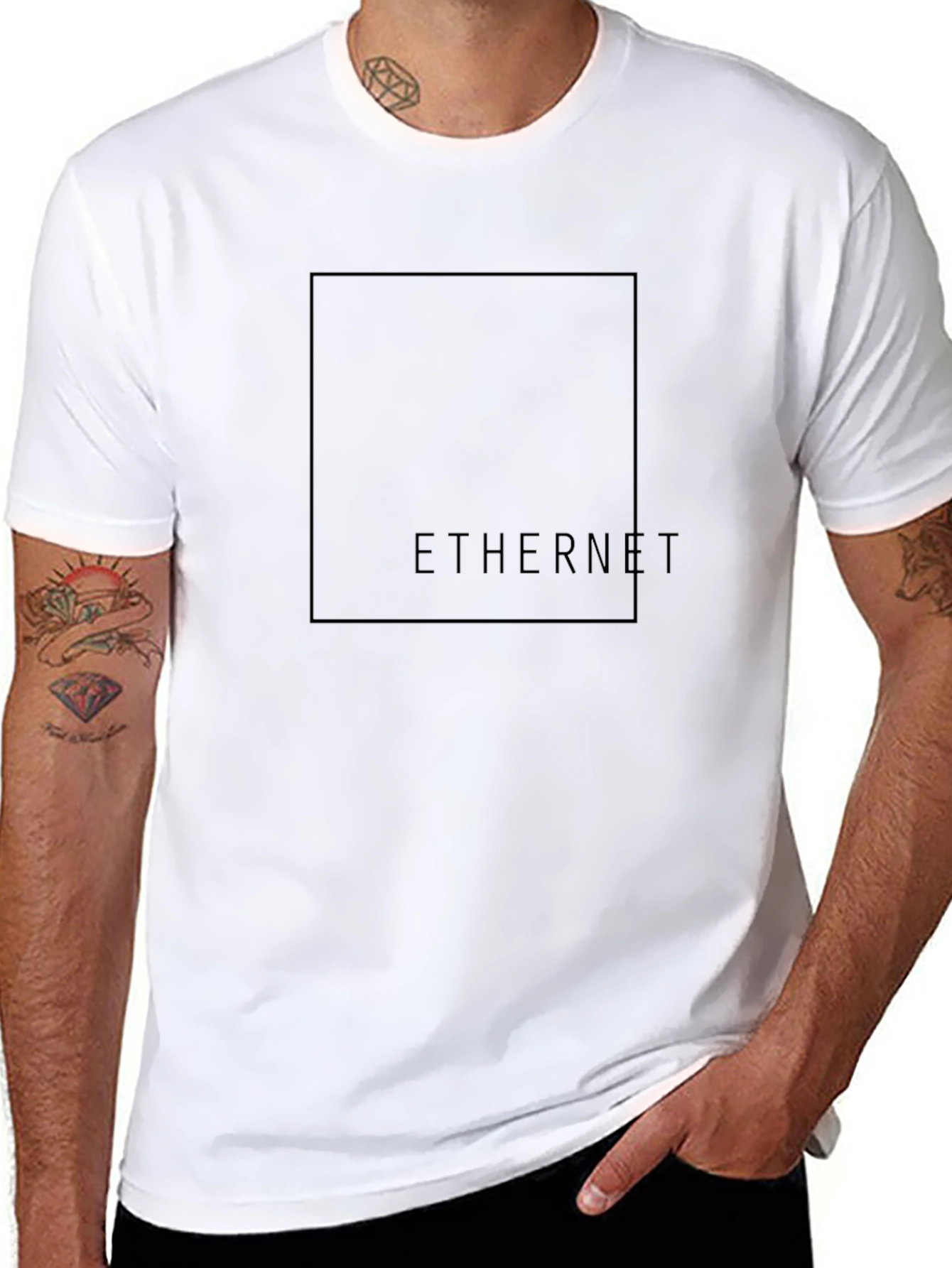 Ethernet Graphic Tee - Modern Black T-Shirt