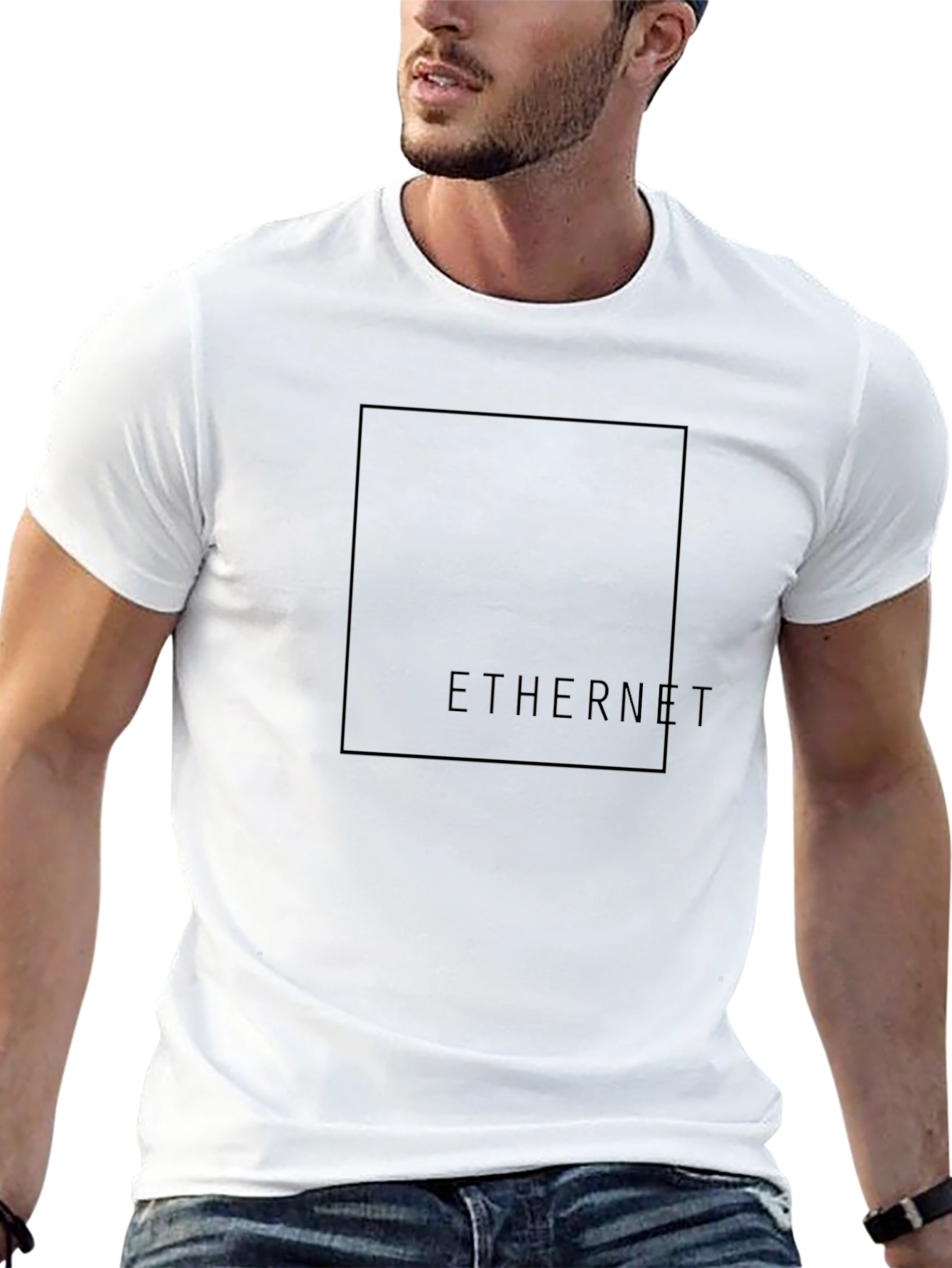 Ethernet Graphic Tee - Modern Black T-Shirt
