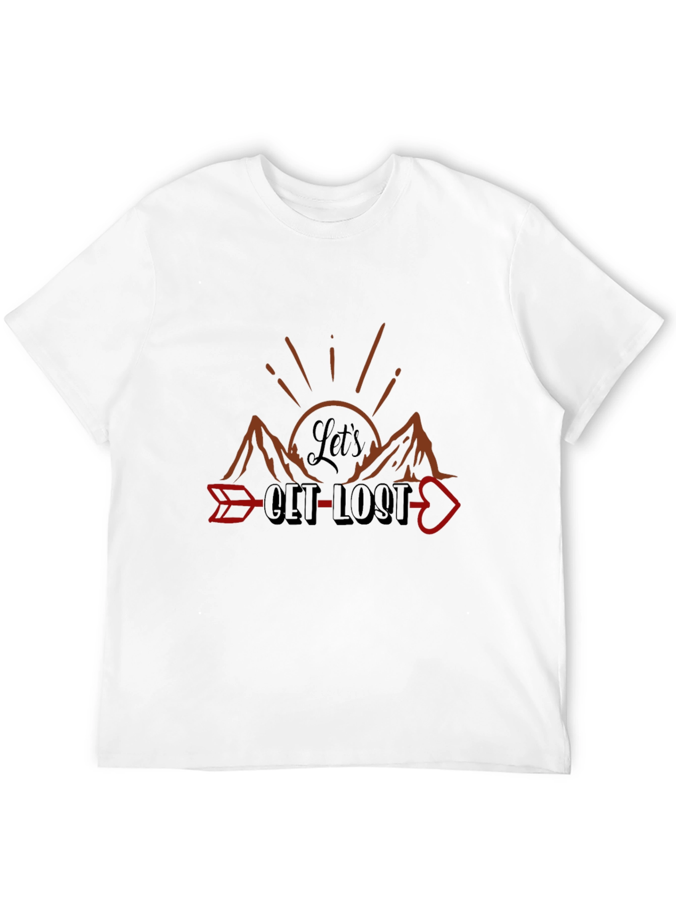 Lets Get Lost Graphic Tee - Adventure Awaits
