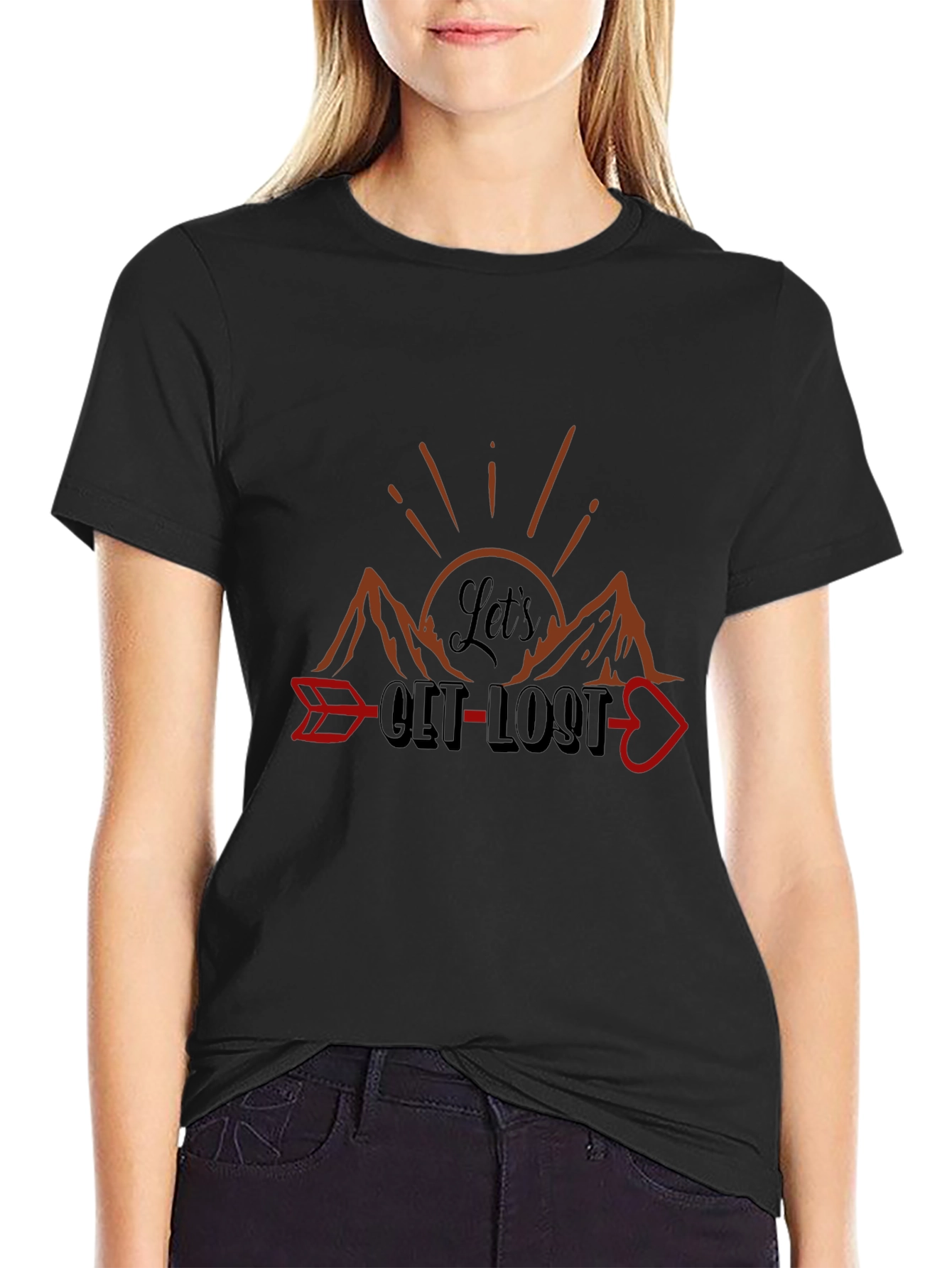 Lets Get Lost Graphic Tee - Adventure Awaits