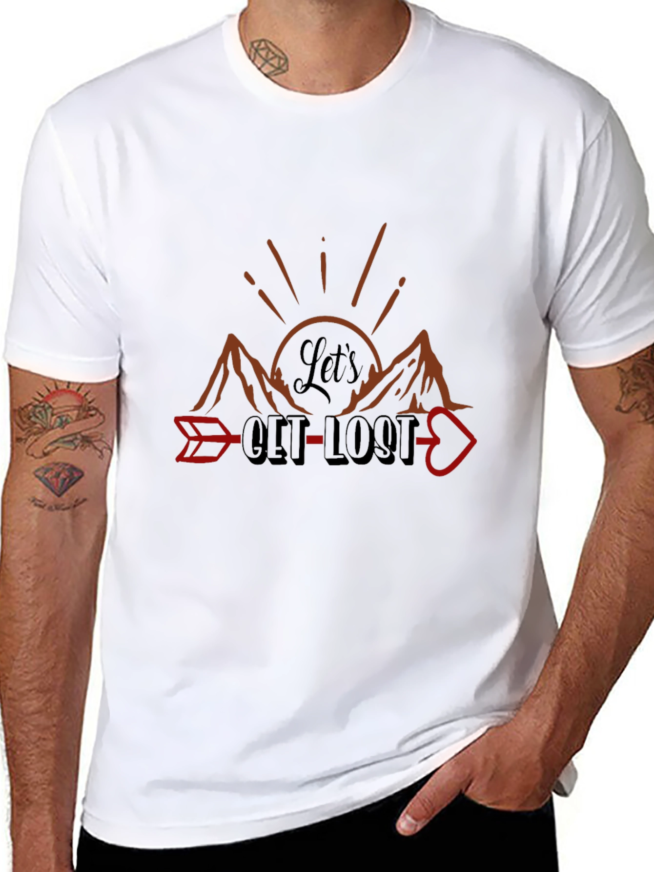 Lets Get Lost Graphic Tee - Adventure Awaits