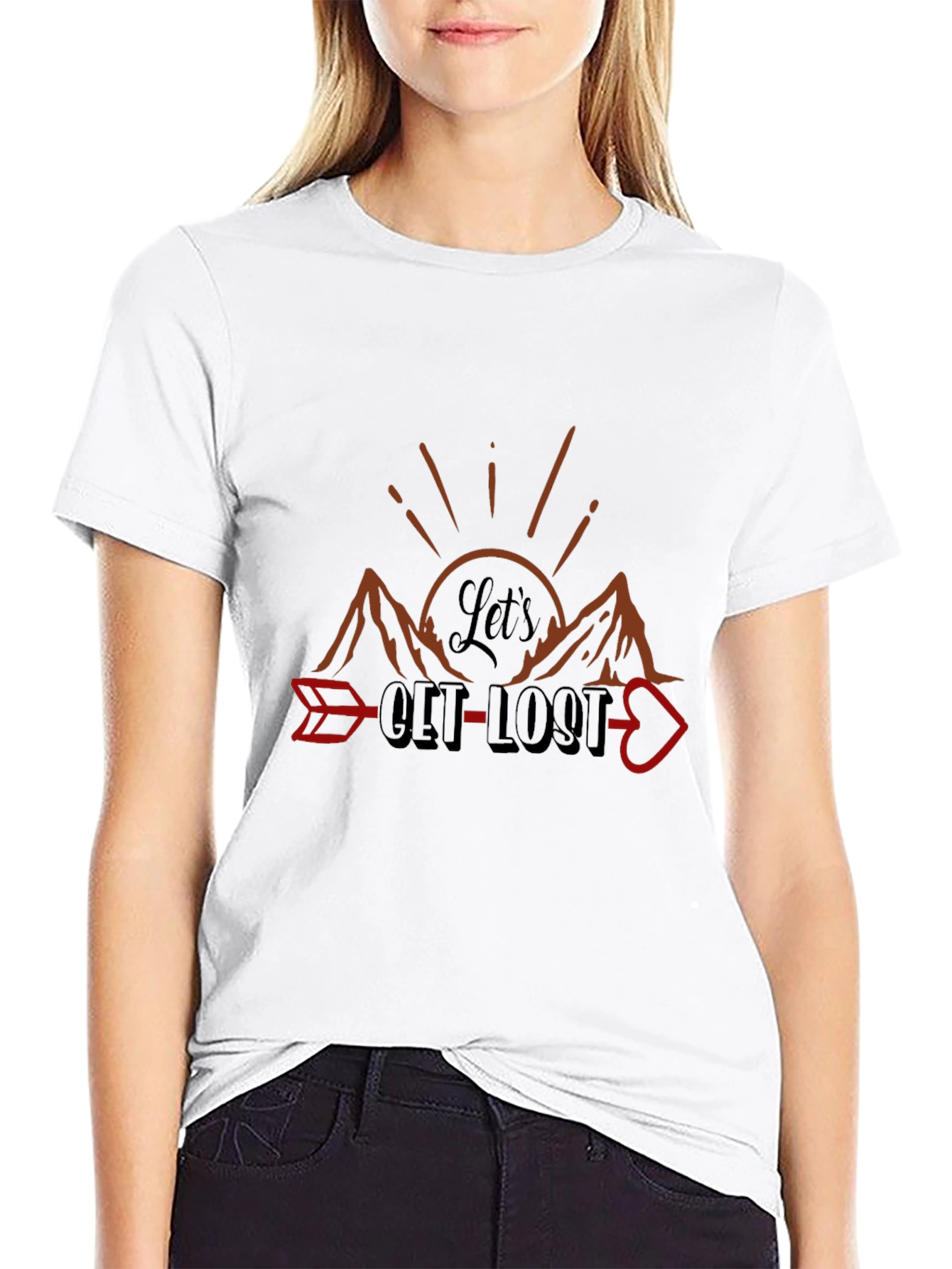 Lets Get Lost Graphic Tee - Adventure Awaits